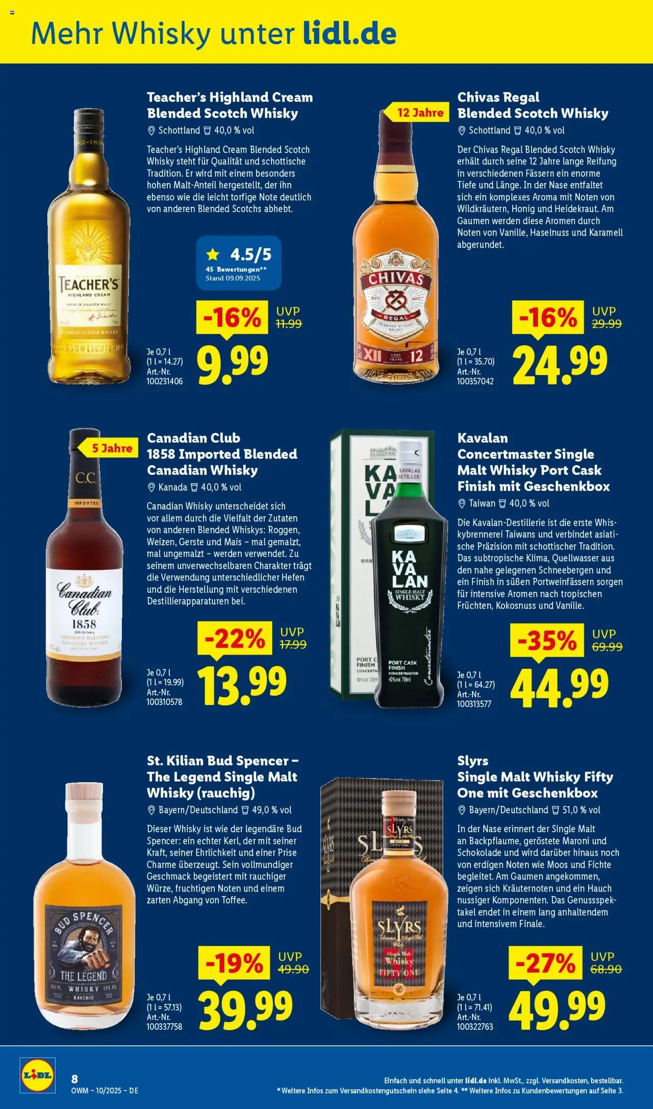 Lidl Wein & Spirituosen im Onlineshop – gültig ab 01.10.2025 | Seite: 8 | Produkte: Whisky, Schokolade, Regal, Finish Lidl Wein & Spirituosen im Onlineshop – gültig ab 01.10.2025 | Seite: 8 | Produkte: Whisky, Schokolade, Regal, Finish