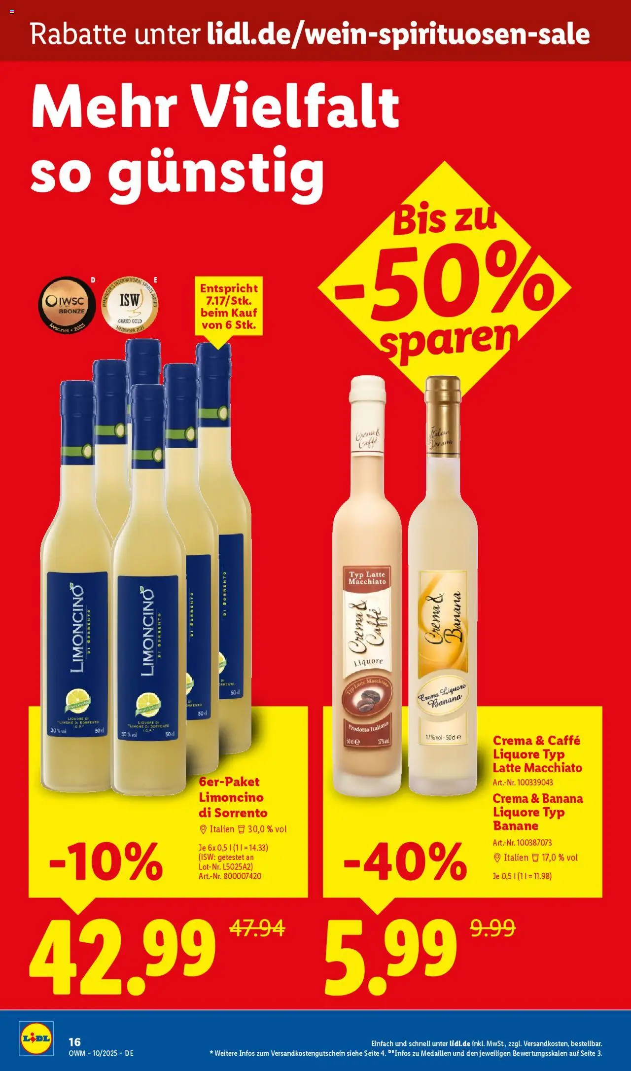 Lidl Wein & Spirituosen im Onlineshop – gültig ab 01.10.2025 | Seite: 16 Lidl Wein & Spirituosen im Onlineshop – gültig ab 01.10.2025 | Seite: 16