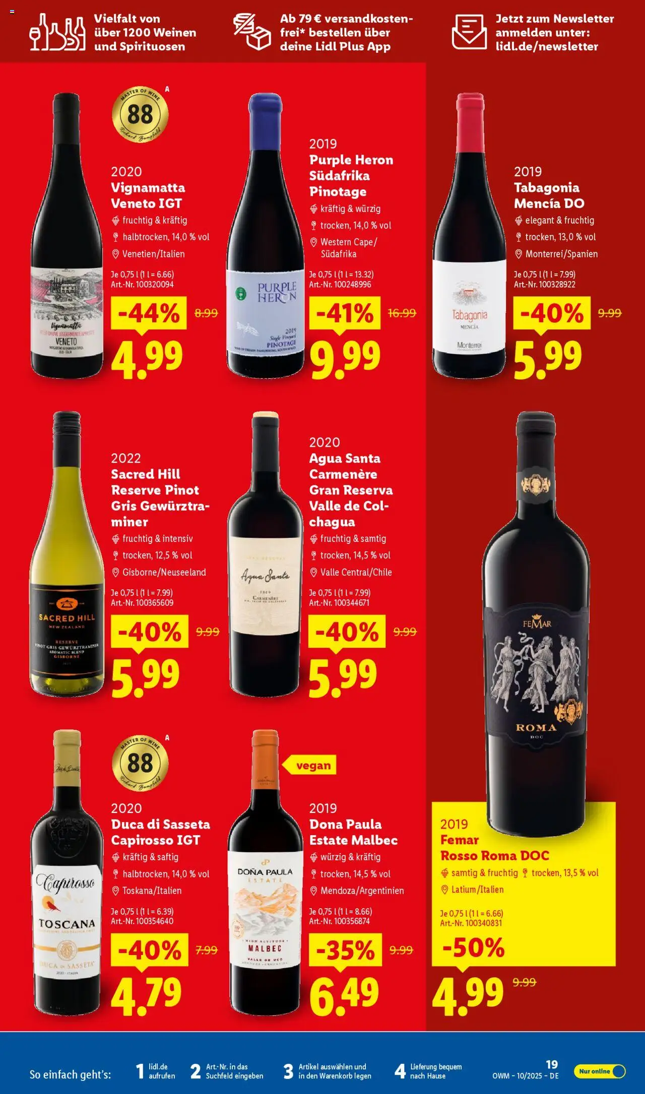 Lidl Wein & Spirituosen im Onlineshop – gültig ab 01.10.2025 | Seite: 19 Lidl Wein & Spirituosen im Onlineshop – gültig ab 01.10.2025 | Seite: 19