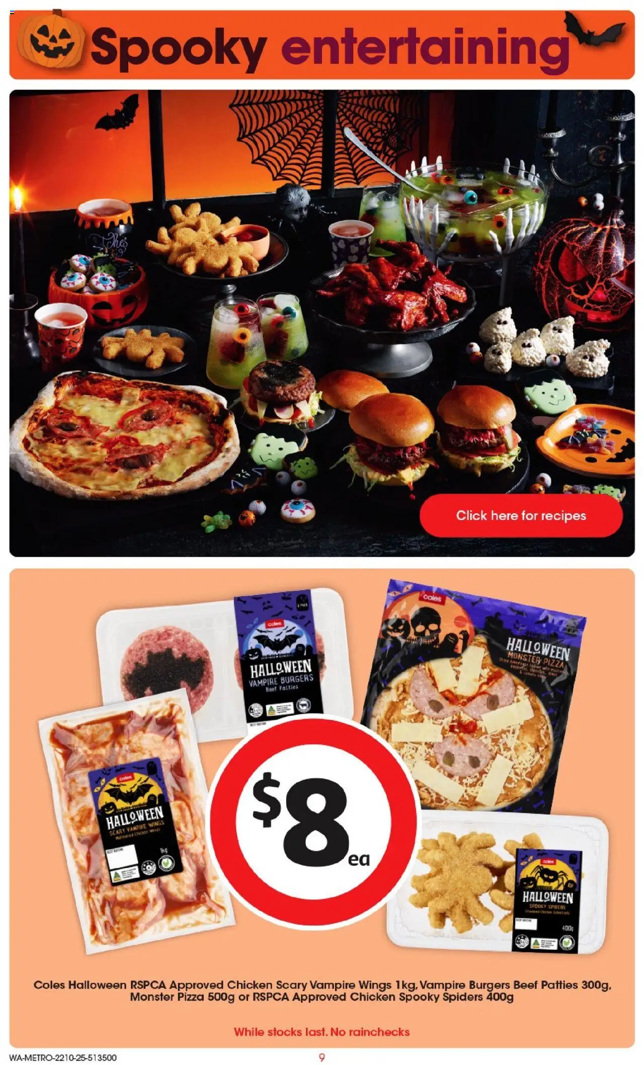 Coles catalogue - valid from 22.10.2025 | Page: 9 | Products: Pizza, Chicken, Beef