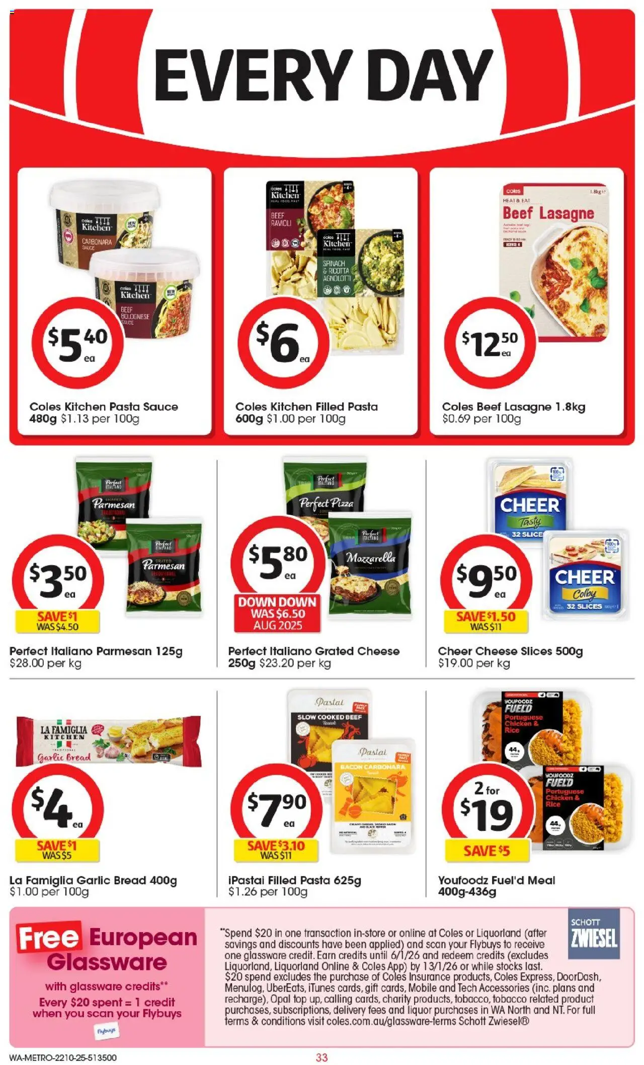Coles catalogue - valid from 22.10.2025 | Page: 33 | Products: Cheese, Bread, Pizza, Rice