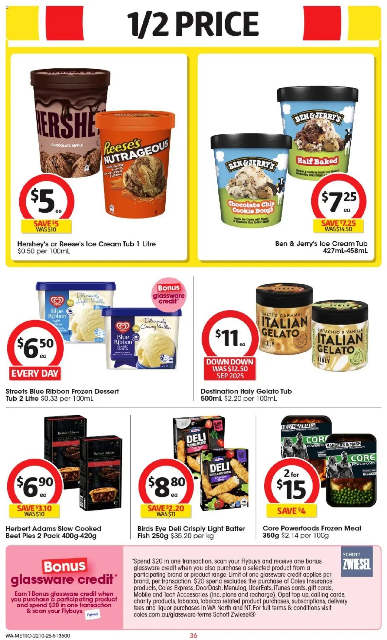 Coles catalogue - valid from 22.10.2025 | Page: 36 | Products: Chocolate, Beef, Pies, Mobile