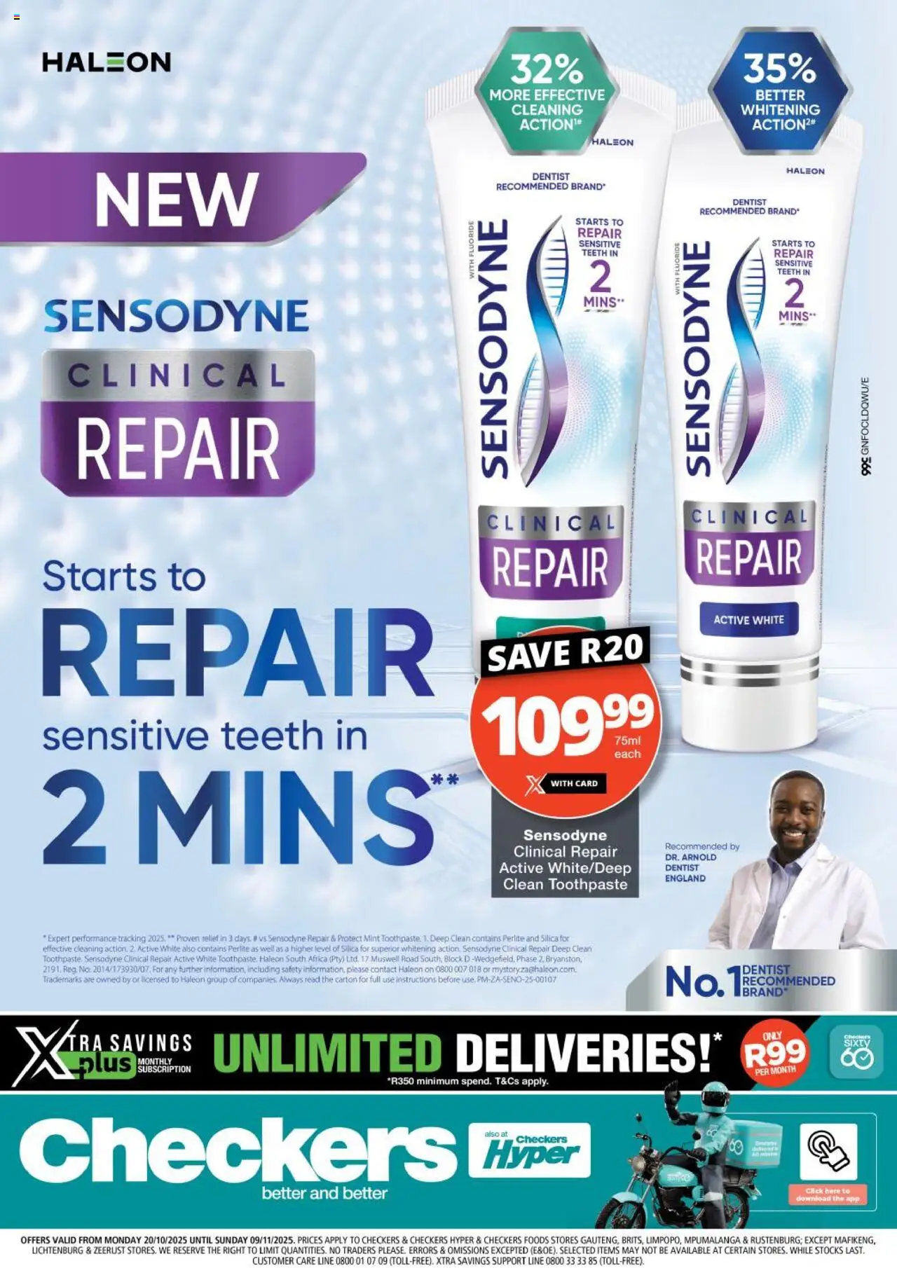 Checkers - Gauteng - Sensodyne Promotion (20/10/2025 - 09/11/2025) → Online Catalogue 9 Checkers – Gauteng – Sensodyne Promotion (20/10/2025 – 09/11/2025) → Online Catalogue