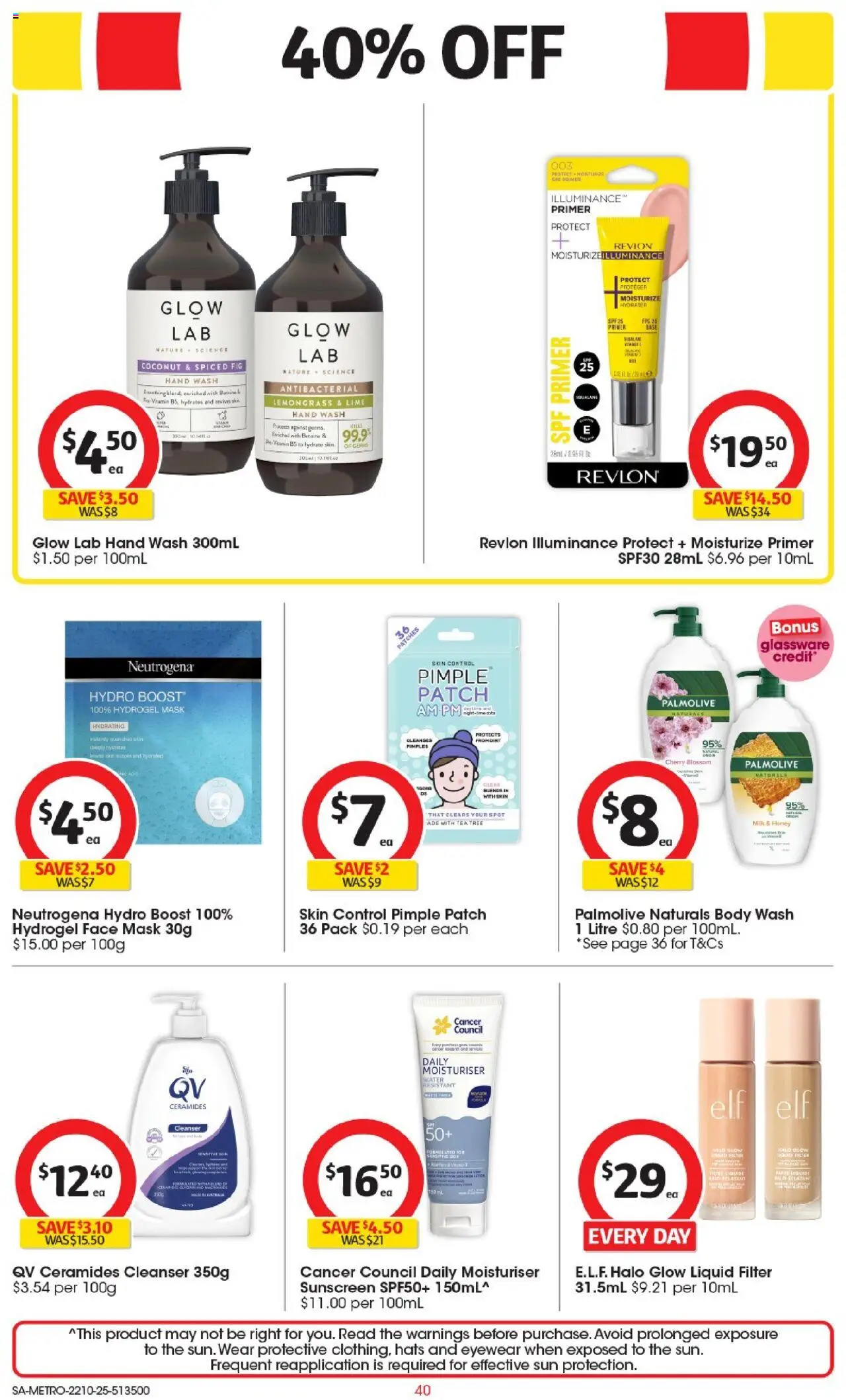 Coles catalogue - valid from 22.10.2025 | Page: 41 | Products: Glassware, Sunscreen, Lime, Face mask Coles catalogue - valid from 22.10.2025 | Page: 41 | Products: Glassware, Sunscreen, Lime, Face mask