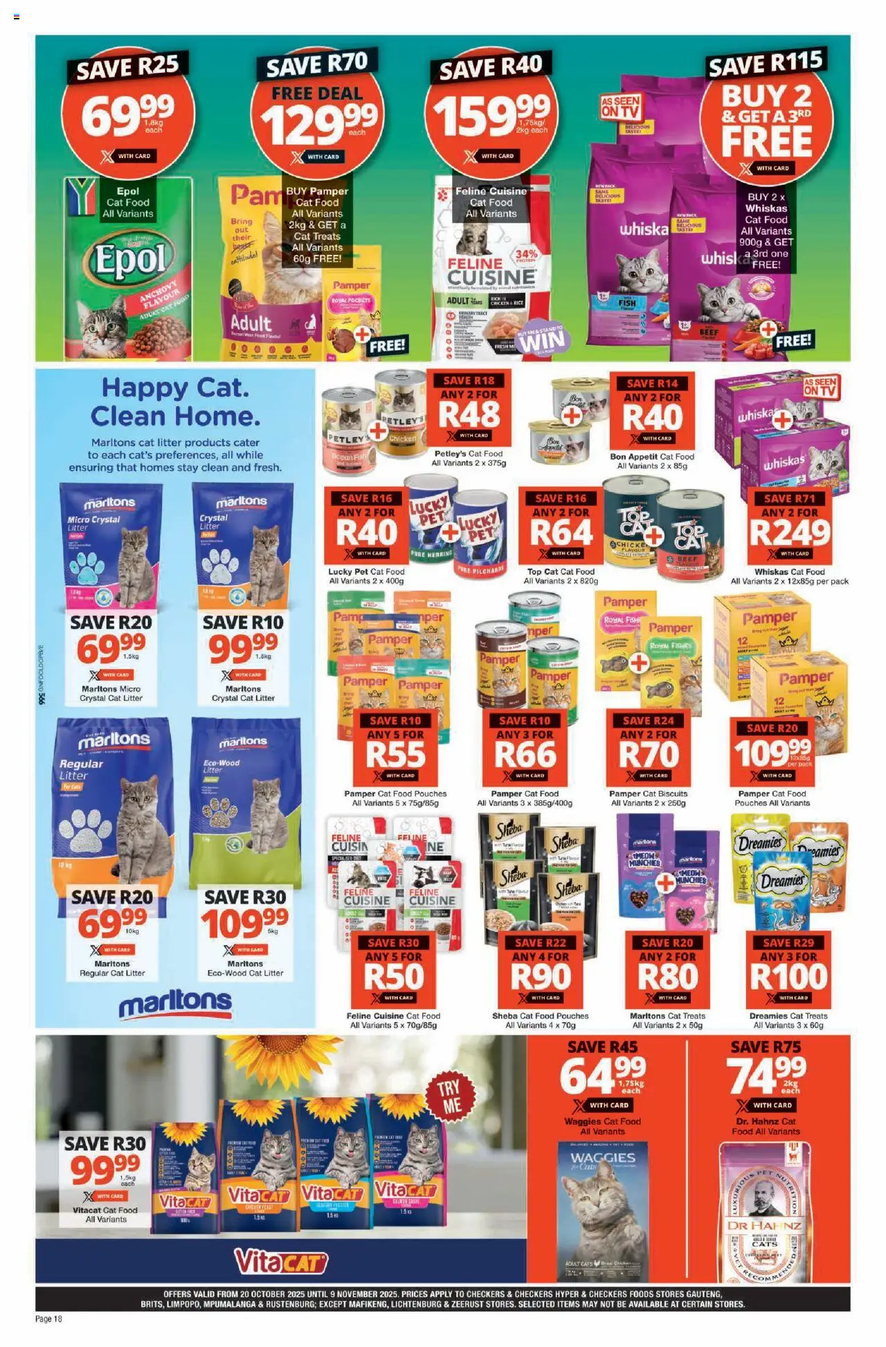 New Checkers catalogue – valid from 20.10.2025 | Page: 18 | Products: Pilchards, Chicken, Fish, Beef
