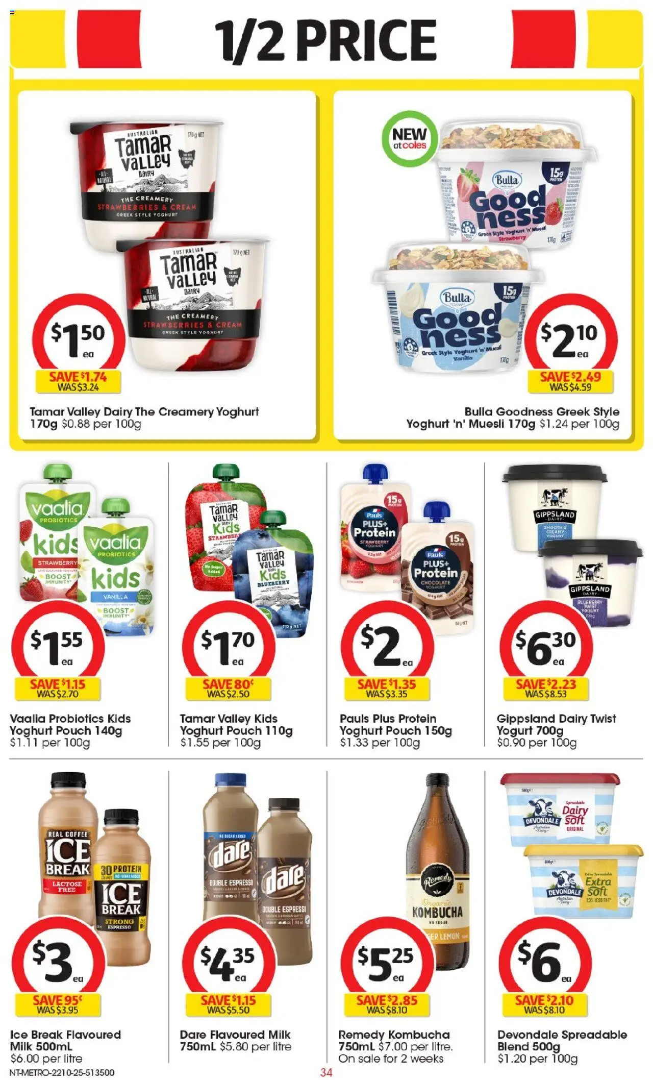 Coles catalogue - valid from 22.10.2025 | Page: 35 | Products: Dairy, Yoghurt, Coffee, Lemon Coles catalogue - valid from 22.10.2025 | Page: 35 | Products: Dairy, Yoghurt, Coffee, Lemon