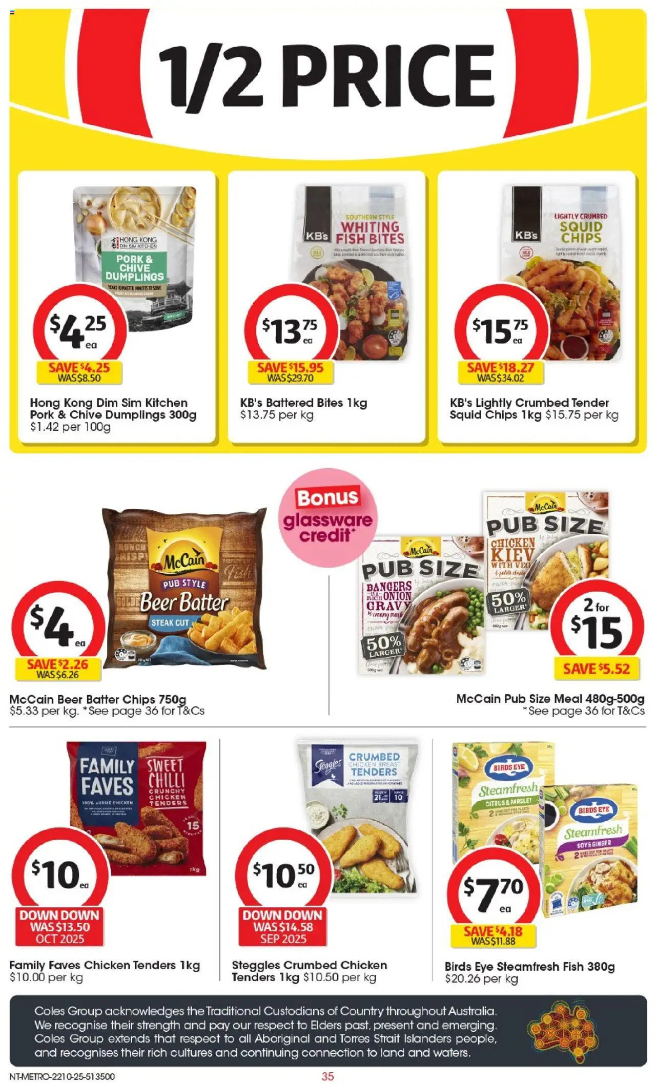 Coles catalogue - valid from 22.10.2025 | Page: 36 | Products: Ginger, Glassware, Fish, Steak Coles catalogue - valid from 22.10.2025 | Page: 36 | Products: Ginger, Glassware, Fish, Steak