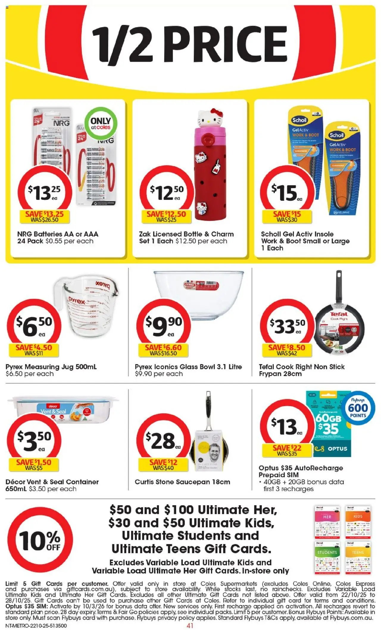Coles catalogue - valid from 22.10.2025 | Page: 42 | Products: Decor, Batteries Coles catalogue - valid from 22.10.2025 | Page: 42 | Products: Decor, Batteries