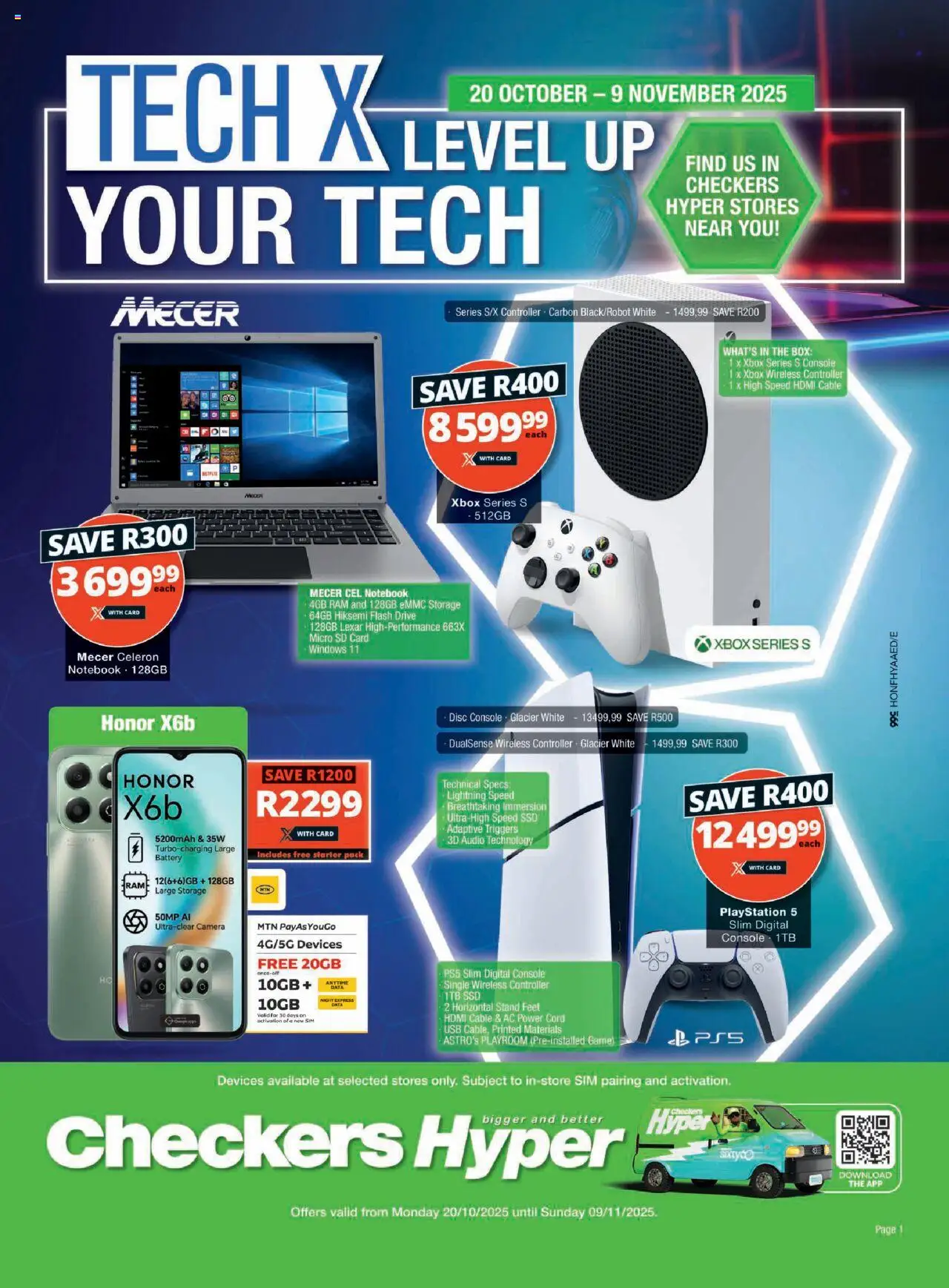 New Checkers catalogue – valid from 20.10.2025 | Page: 1 | Products: Audio, Xbox, USB, Battery New Checkers catalogue – valid from 20.10.2025 | Page: 1 | Products: Audio, Xbox, USB, Battery