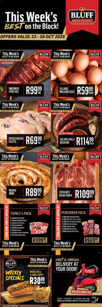 Bluff Meat Supply - This Week's BEST on the Block! (22/10/2025 - 26/10/2025) Online 2 Bluff Meat Supply – This Week’s BEST on the Block! (22/10/2025 – 26/10/2025) Online