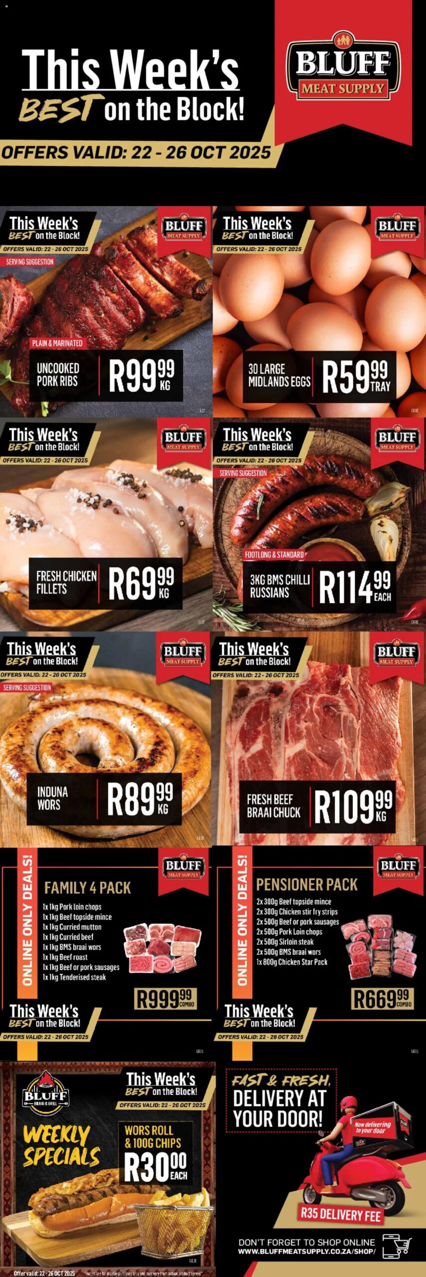 Bluff Meat Supply – This Week’s BEST on the Block! (22/10/2025 – 26/10/2025) Online