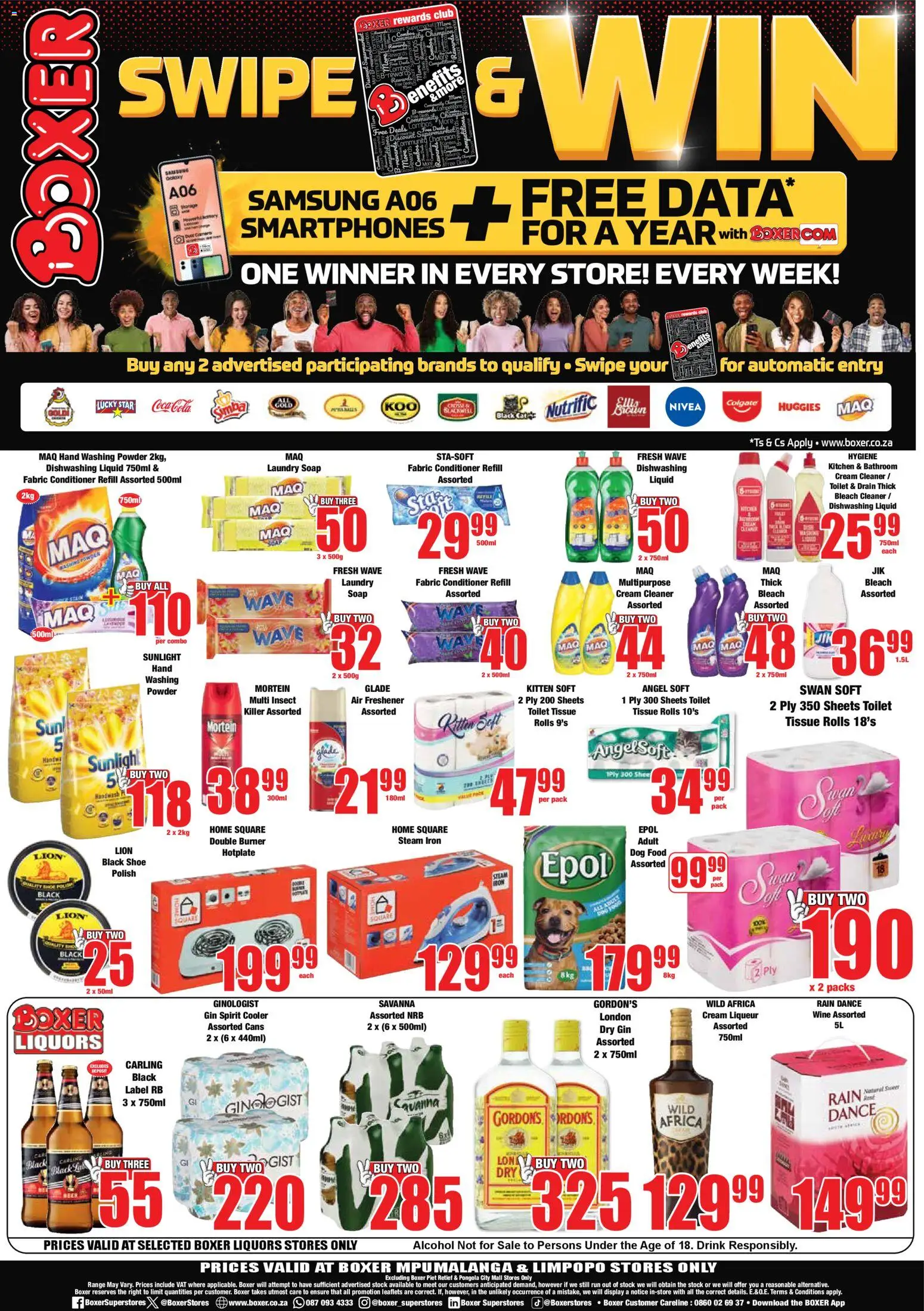 New Boxer catalogue – valid from 23.10.2025 | Page: 12 | Products: Iron, Bleach, Gin, Conditioner New Boxer catalogue – valid from 23.10.2025 | Page: 12 | Products: Iron, Bleach, Gin, Conditioner