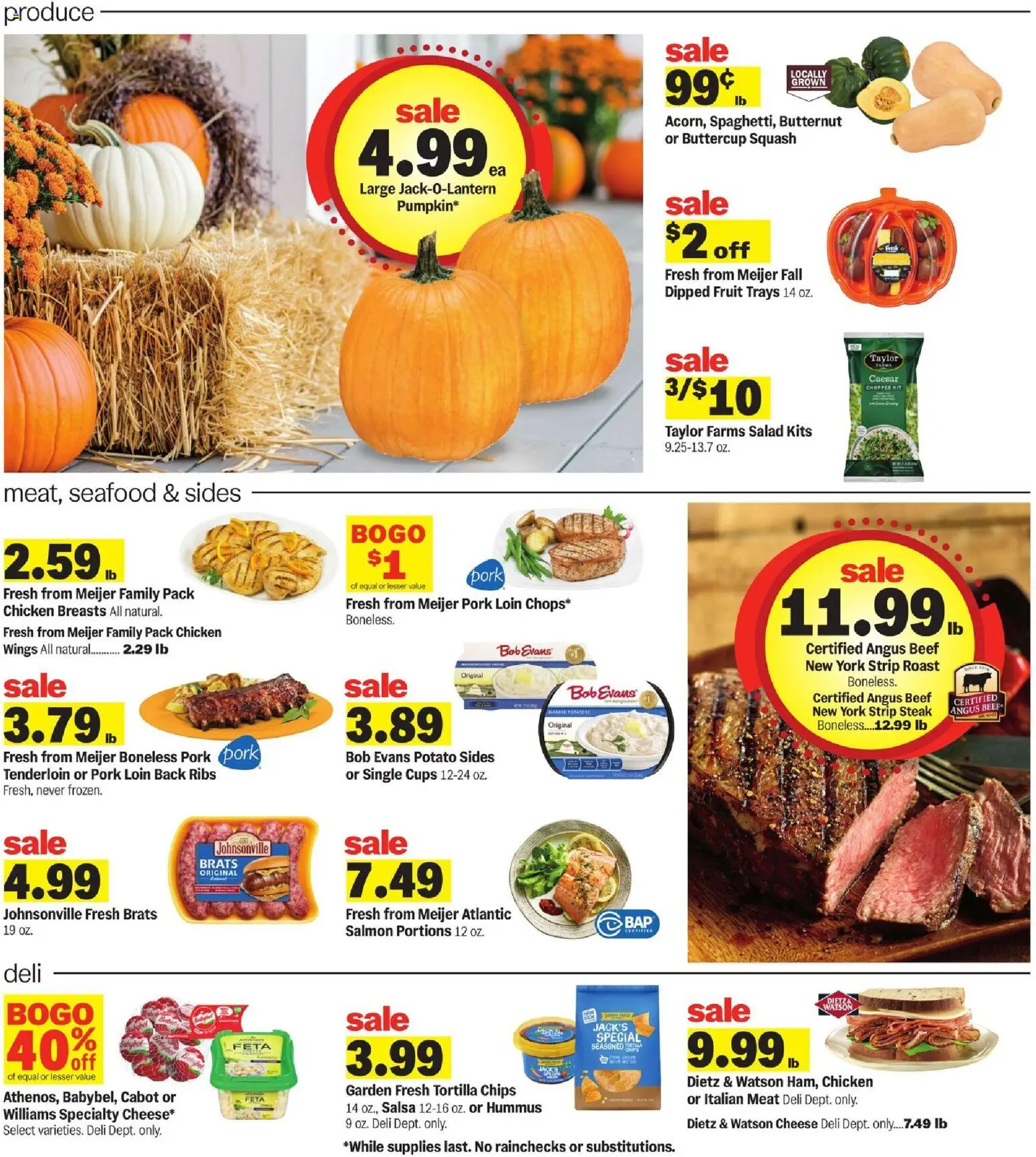Meijer Weekly Ad - MI - valid from 22.10.2025 | Page: 2 | Products: Squash, Cheese, Salad, Seafood Meijer Weekly Ad - MI - valid from 22.10.2025 | Page: 2 | Products: Squash, Cheese, Salad, Seafood