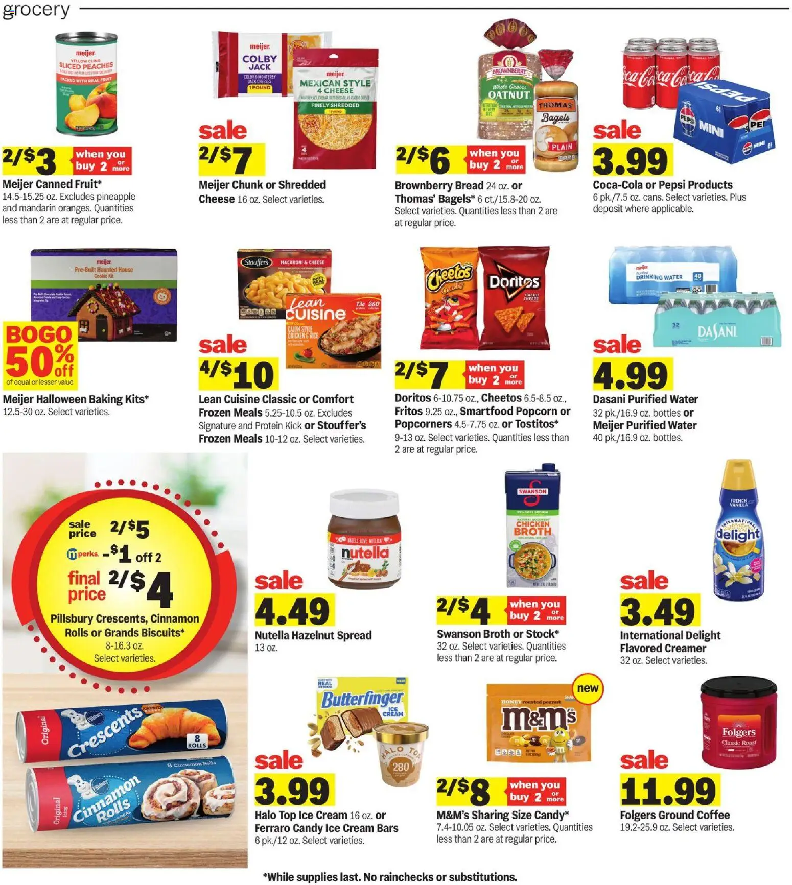 Meijer Weekly Ad - MI - valid from 22.10.2025 | Page: 3 | Products: Cheese, Rice, Cream, Ice cream Meijer Weekly Ad - MI - valid from 22.10.2025 | Page: 3 | Products: Cheese, Rice, Cream, Ice cream