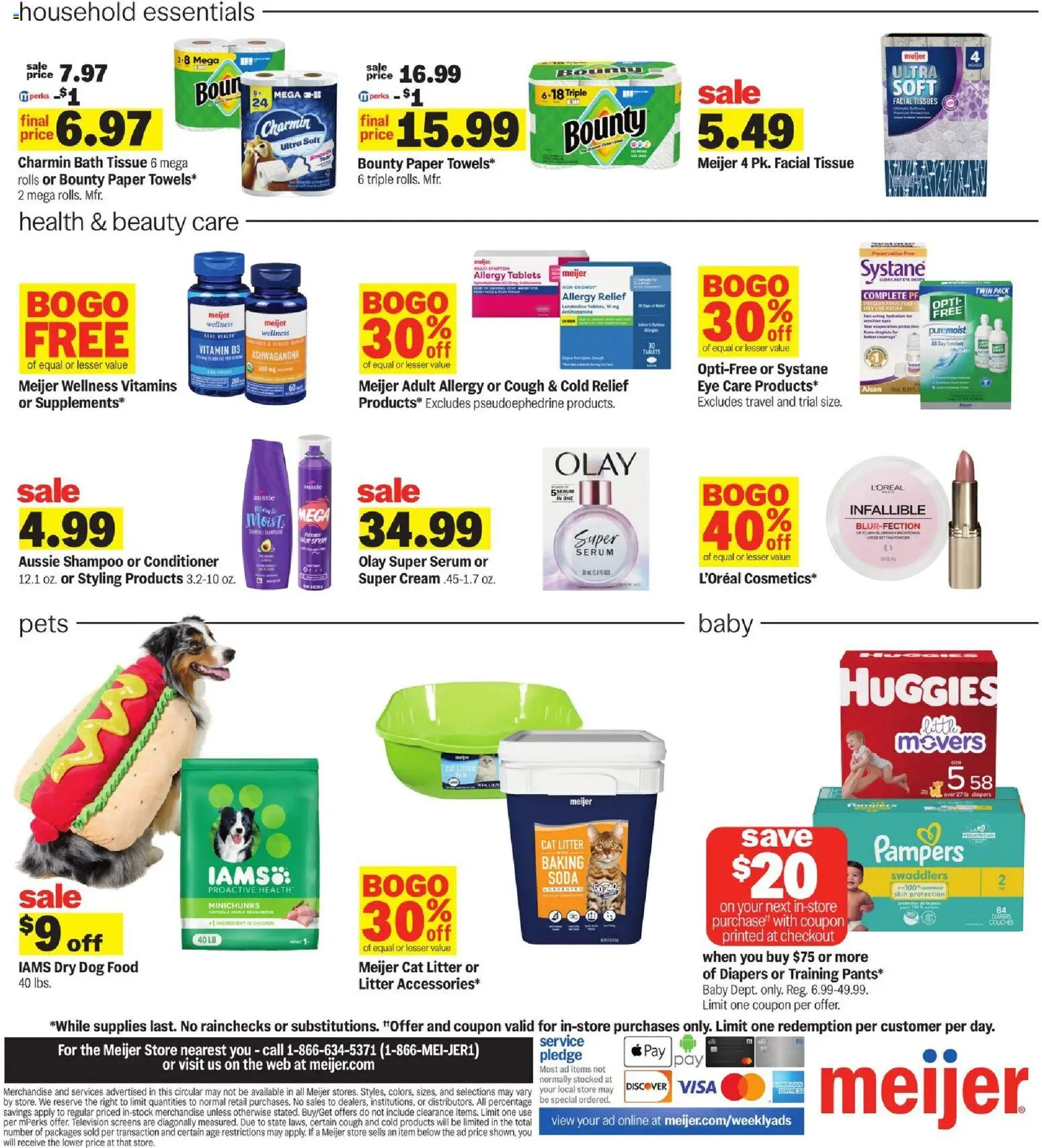 Meijer Weekly Ad - MI - valid from 22.10.2025 | Page: 4 | Products: Bath, Cat Litter, Shampoo, Television Meijer Weekly Ad - MI - valid from 22.10.2025 | Page: 4 | Products: Bath, Cat Litter, Shampoo, Television