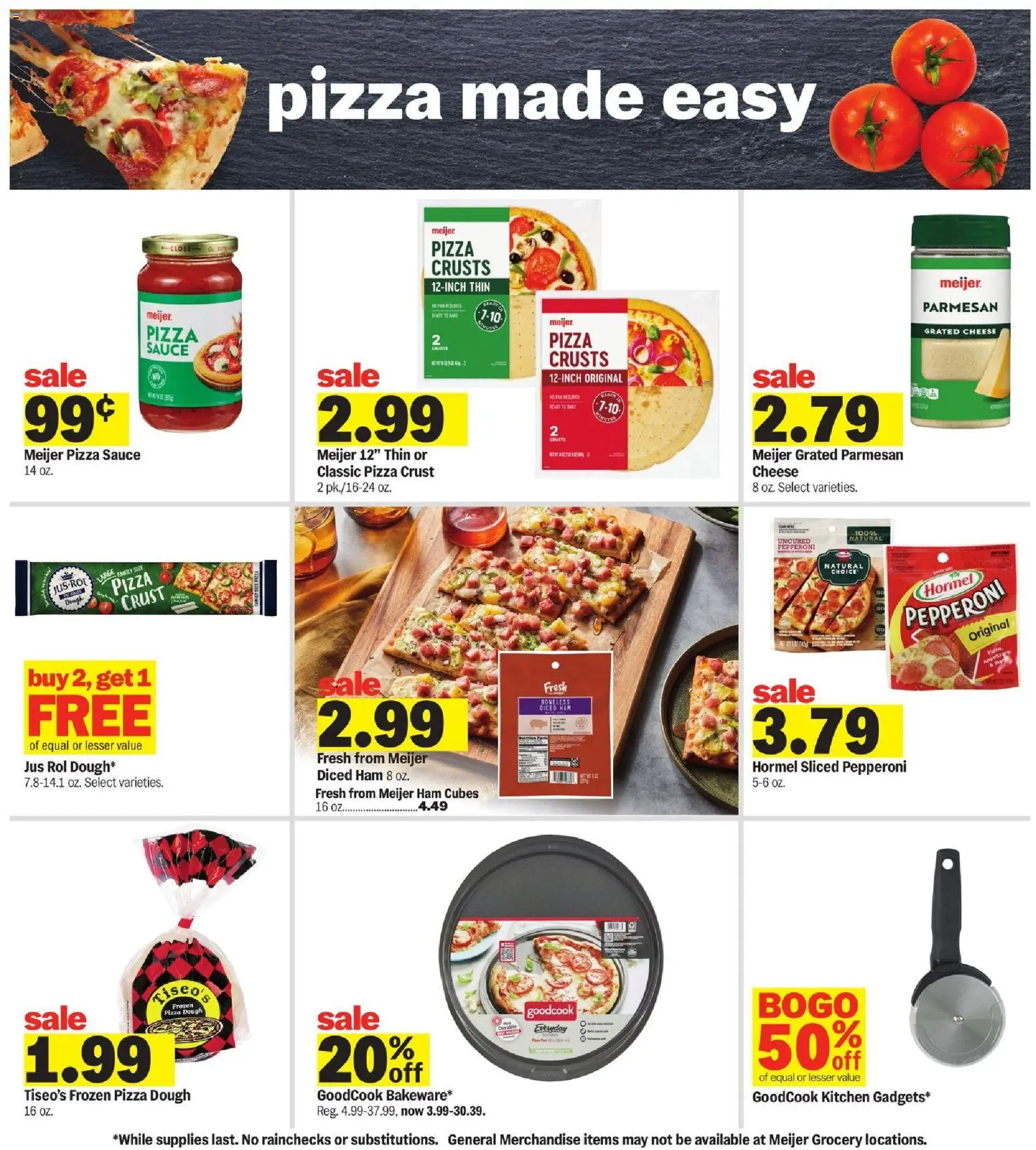 Meijer Weekly Ad - MI - valid from 22.10.2025 | Page: 22 | Products: Pan, Cheese, Pizza, Sauce Meijer Weekly Ad - MI - valid from 22.10.2025 | Page: 22 | Products: Pan, Cheese, Pizza, Sauce