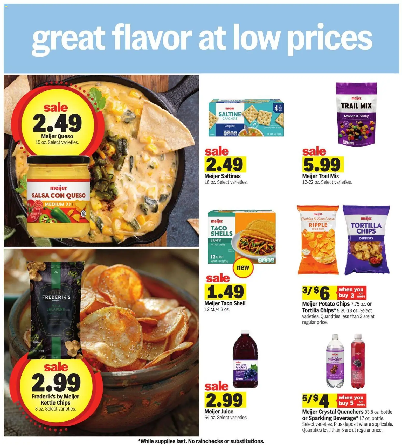 Meijer Weekly Ad - MI - valid from 22.10.2025 | Page: 28 | Products: Sour cream, Chips, Cream, Kettle Meijer Weekly Ad - MI - valid from 22.10.2025 | Page: 28 | Products: Sour cream, Chips, Cream, Kettle