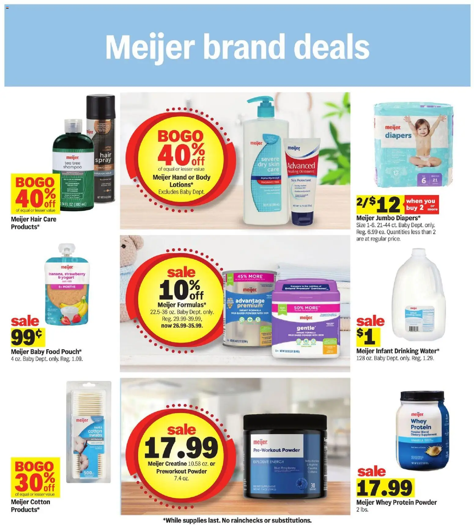 Meijer Weekly Ad - MI - valid from 22.10.2025 | Page: 30 | Products: Protein Powder, Creatine, Shampoo, Iron Meijer Weekly Ad - MI - valid from 22.10.2025 | Page: 30 | Products: Protein Powder, Creatine, Shampoo, Iron