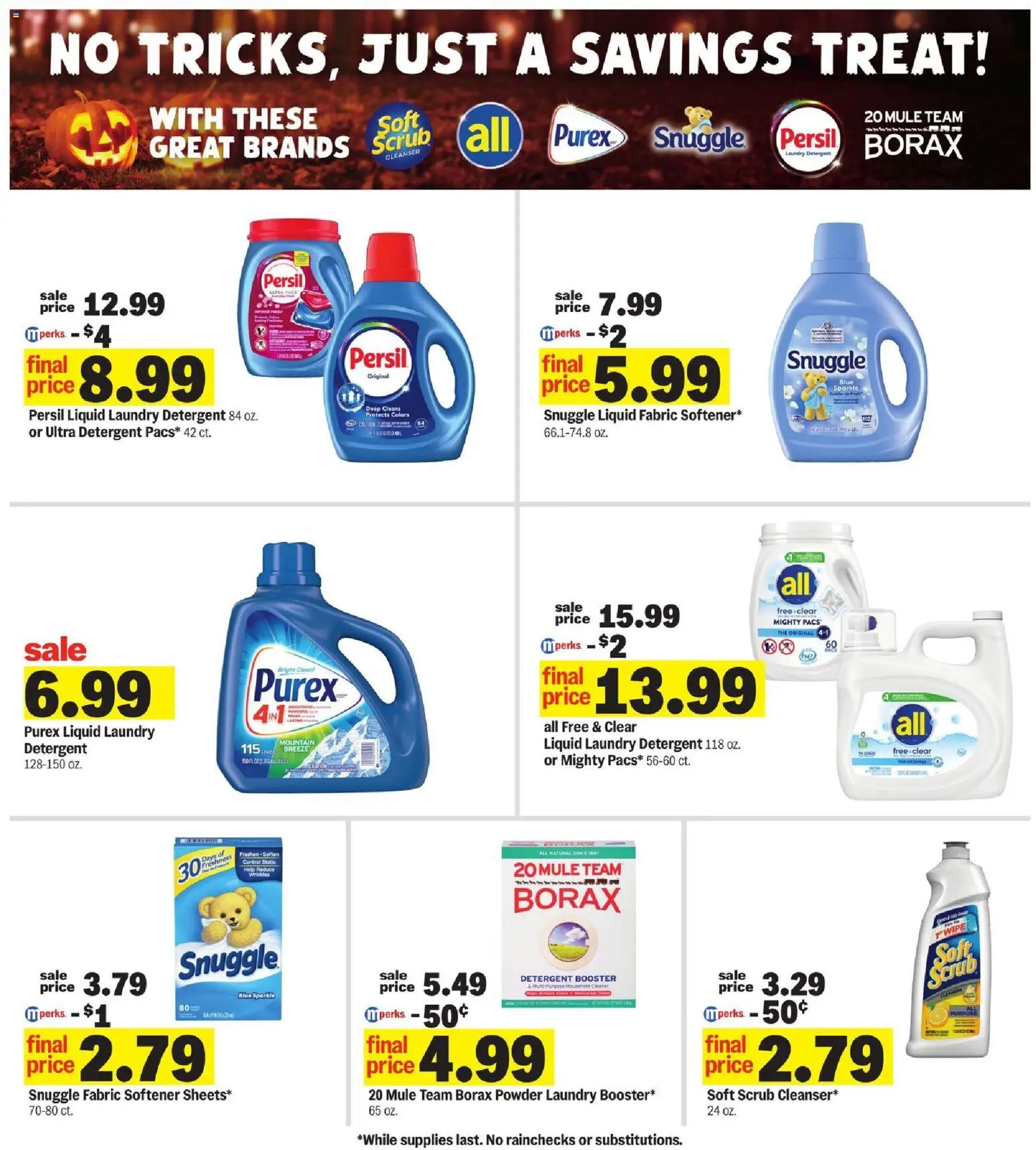 Meijer Weekly Ad - MI - valid from 22.10.2025 | Page: 41 | Products: Powder, Fabric softener, Detergent Meijer Weekly Ad - MI - valid from 22.10.2025 | Page: 41 | Products: Powder, Fabric softener, Detergent