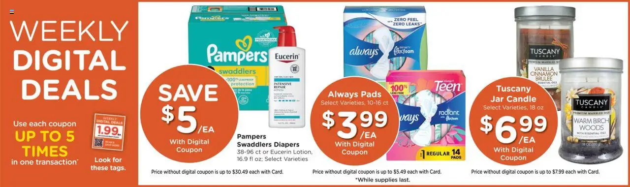 Kroger Weekly Ad - valid from 22.10.2025 | Page: 3 | Products: Pads Kroger Weekly Ad - valid from 22.10.2025 | Page: 3 | Products: Pads