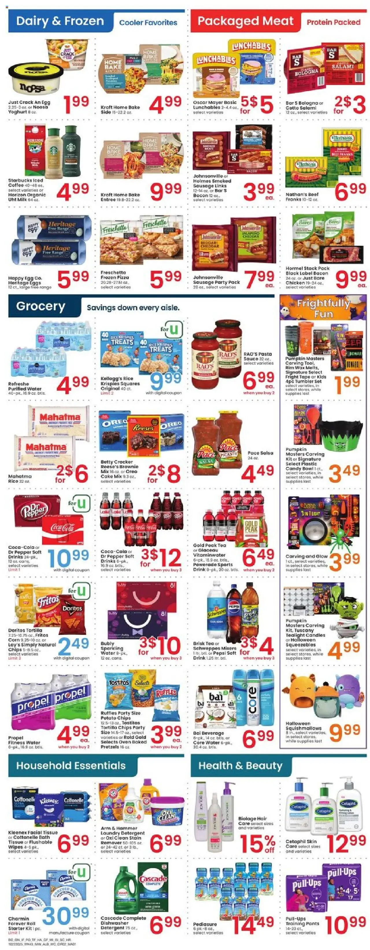 Albertsons Weekly Ad - valid from 22.10.2025 | Page: 3 | Products: Corn, Eggs, Pasta, Dishwasher Albertsons Weekly Ad - valid from 22.10.2025 | Page: 3 | Products: Corn, Eggs, Pasta, Dishwasher