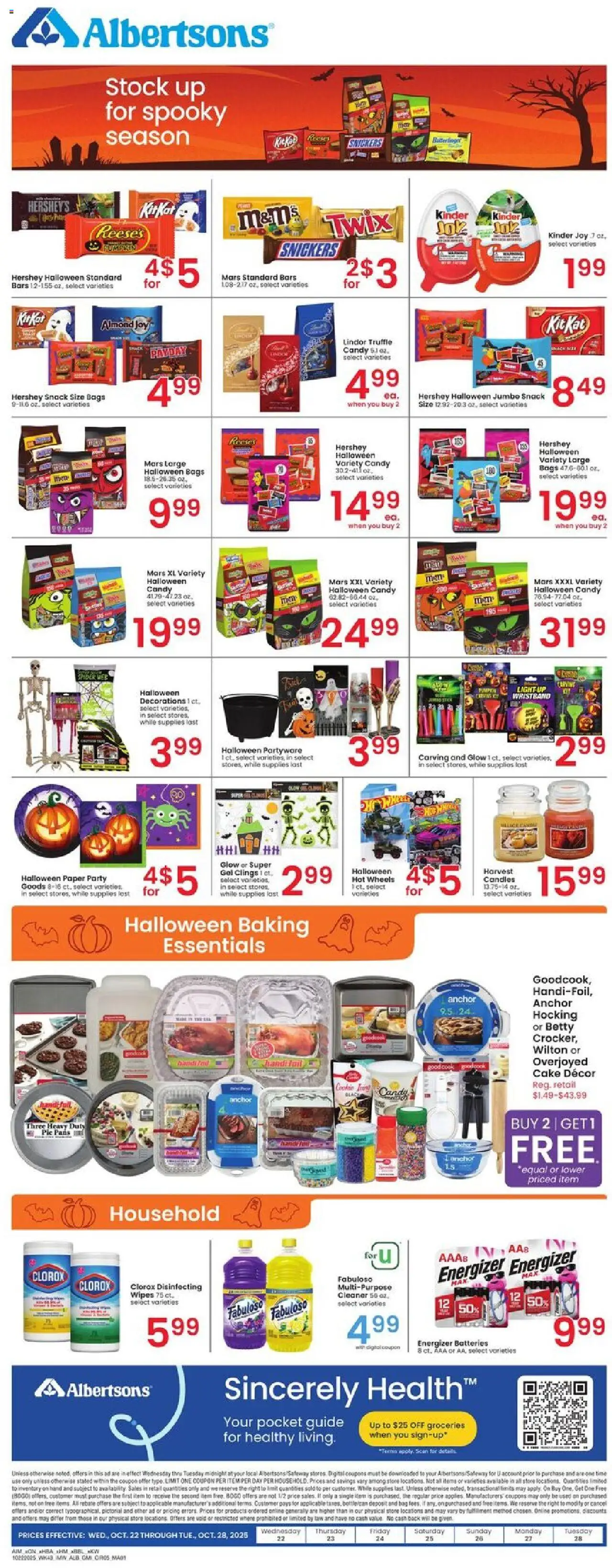 Albertsons Weekly Ad - valid from 22.10.2025 | Page: 5 | Products: Anchor, Bag Albertsons Weekly Ad - valid from 22.10.2025 | Page: 5 | Products: Anchor, Bag