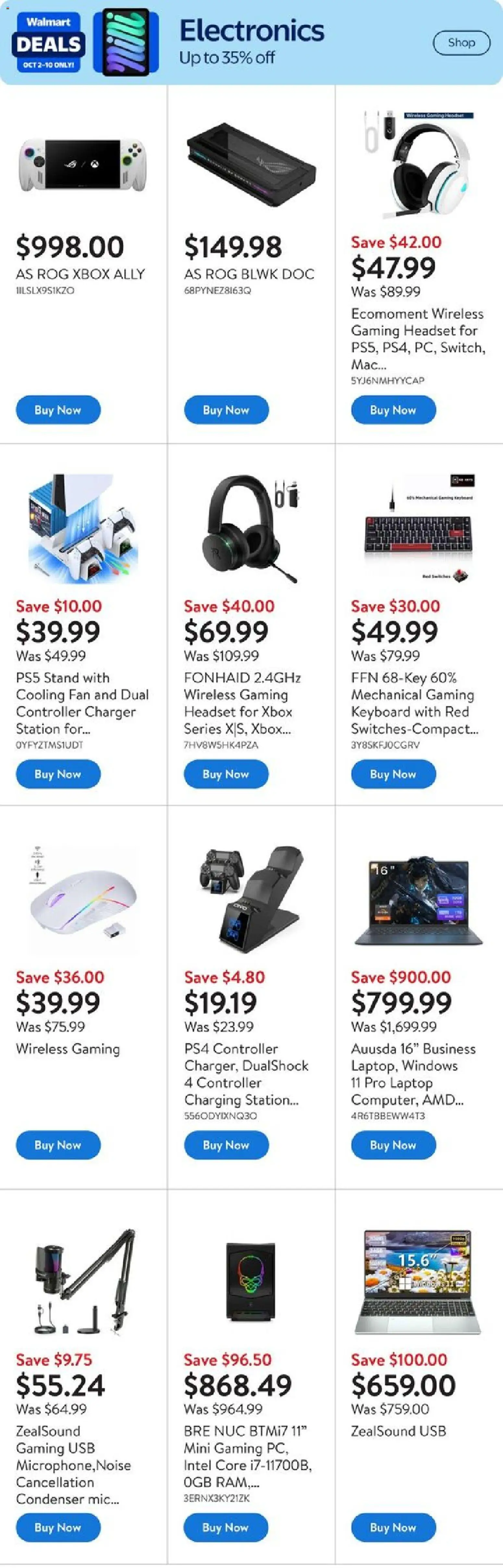 Walmart flyer valid from 23.10.2025 | Page: 3 | Products: Keyboard, Xbox, Fan Walmart flyer valid from 23.10.2025 | Page: 3 | Products: Keyboard, Xbox, Fan