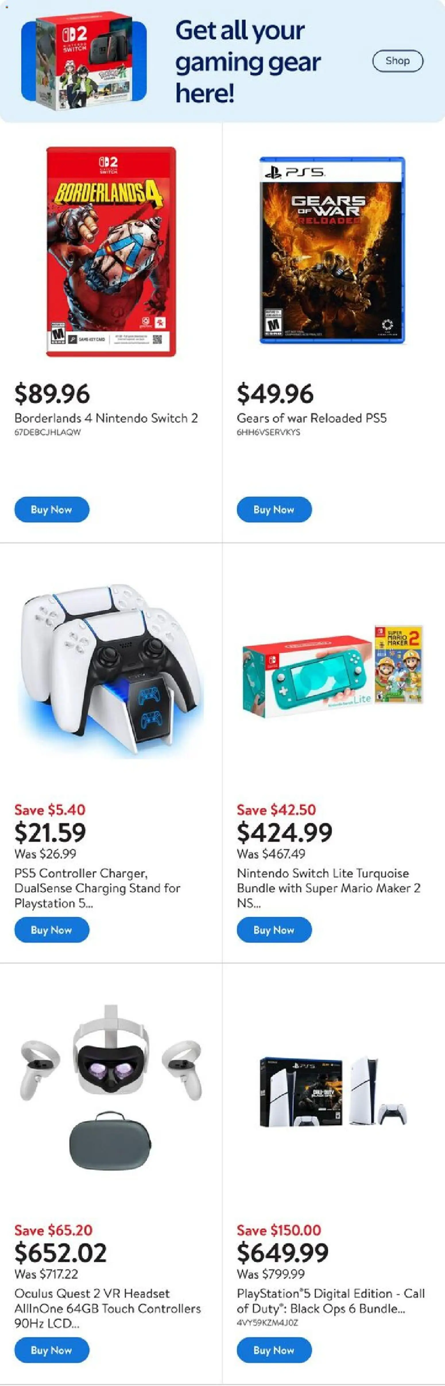 Walmart flyer valid from 23.10.2025 | Page: 2 | Products: Playstation Walmart flyer valid from 23.10.2025 | Page: 2 | Products: Playstation