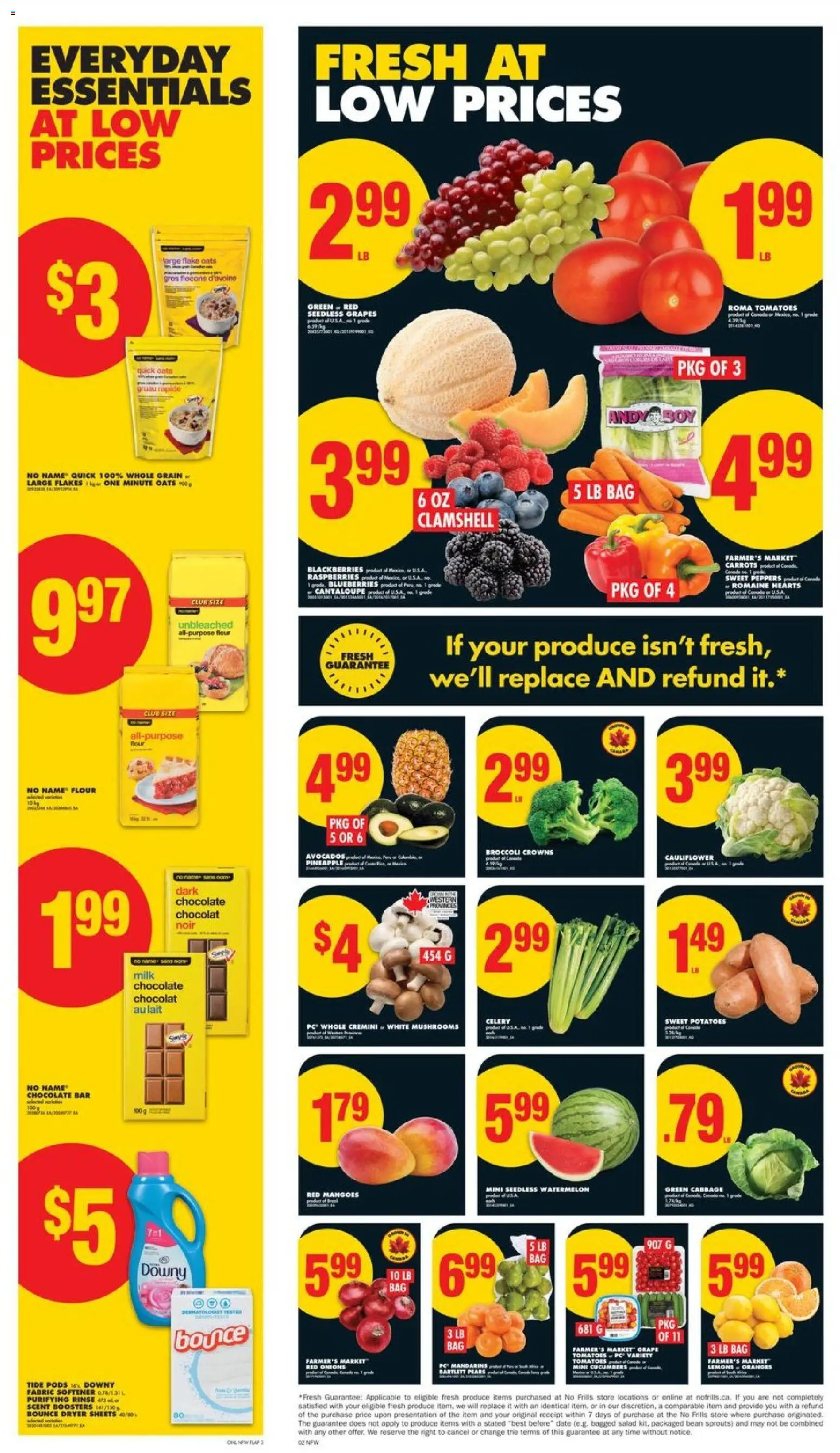 No Frills flyer valid from 23.10.2025 | Page: 3 | Products: Pineapple, PC, Milk, Chocolate No Frills flyer valid from 23.10.2025 | Page: 3 | Products: Pineapple, PC, Milk, Chocolate