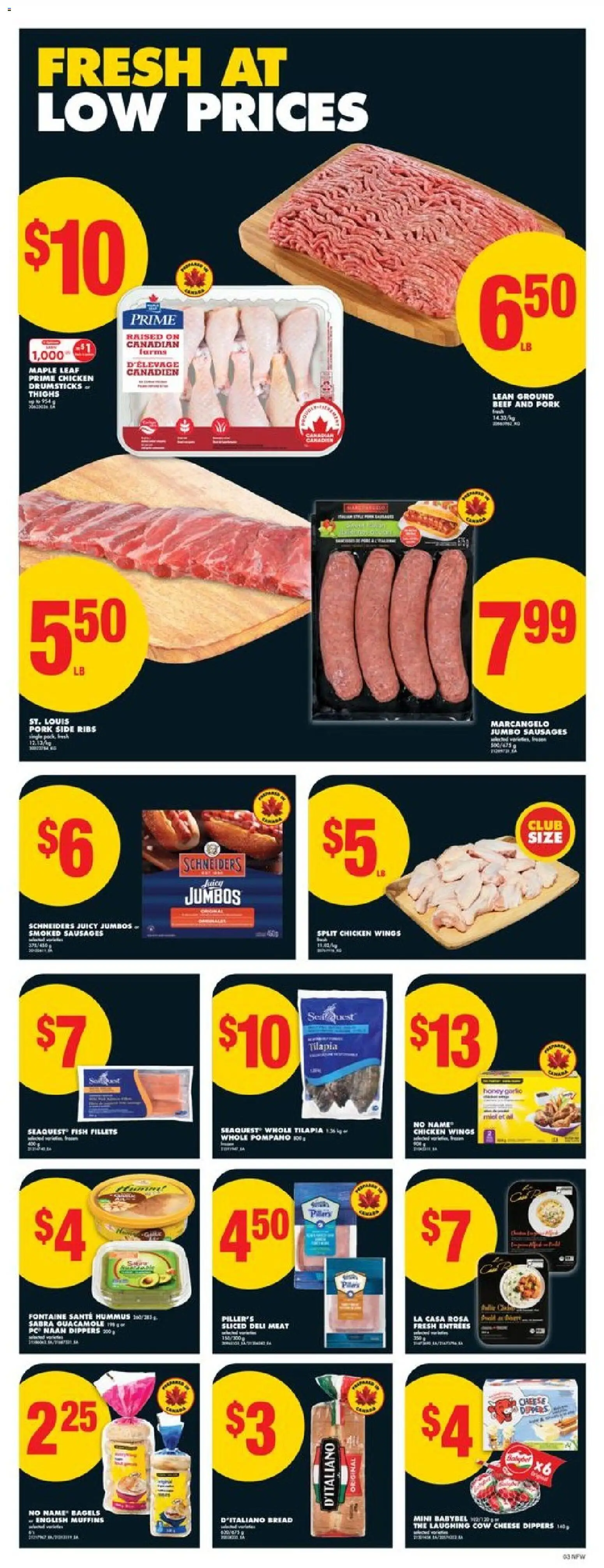 No Frills flyer valid from 23.10.2025 | Page: 4 | Products: Beef, Chicken wings, Chicken, Pork No Frills flyer valid from 23.10.2025 | Page: 4 | Products: Beef, Chicken wings, Chicken, Pork
