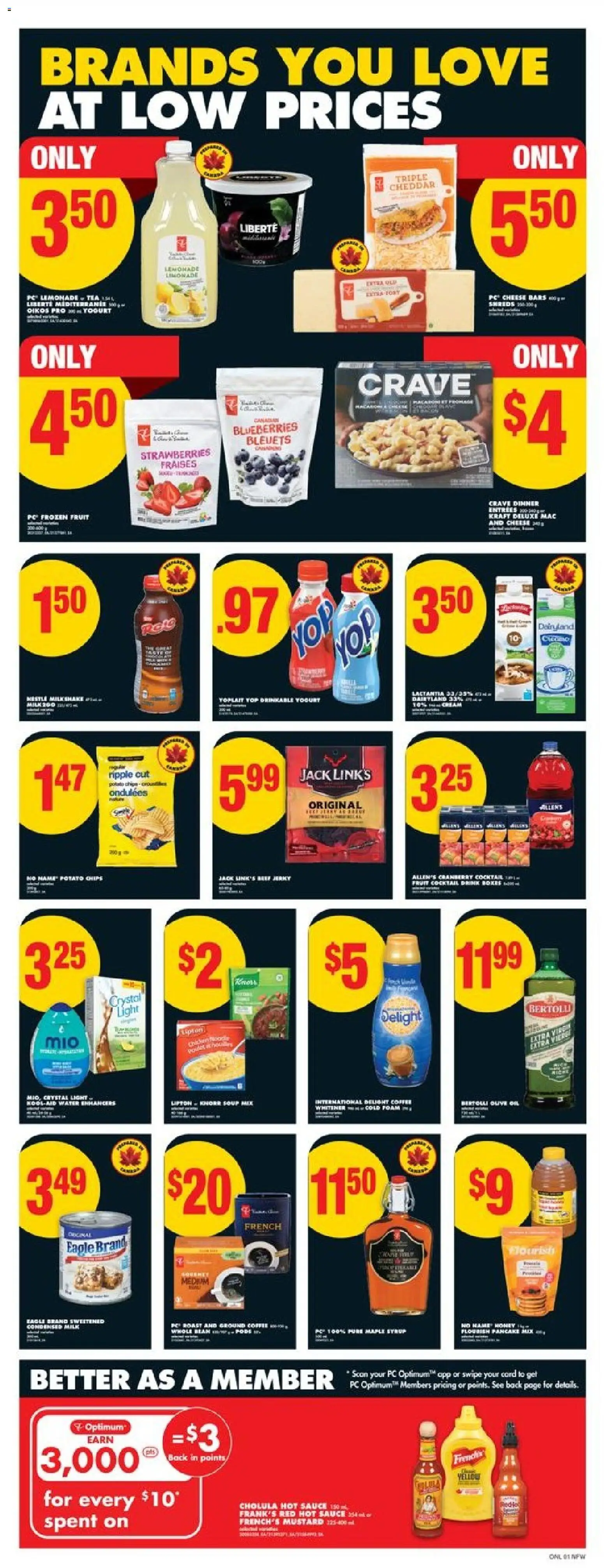 No Frills flyer valid from 23.10.2025 | Page: 6 | Products: Strawberries, PC, Yogurt, Coffee No Frills flyer valid from 23.10.2025 | Page: 6 | Products: Strawberries, PC, Yogurt, Coffee