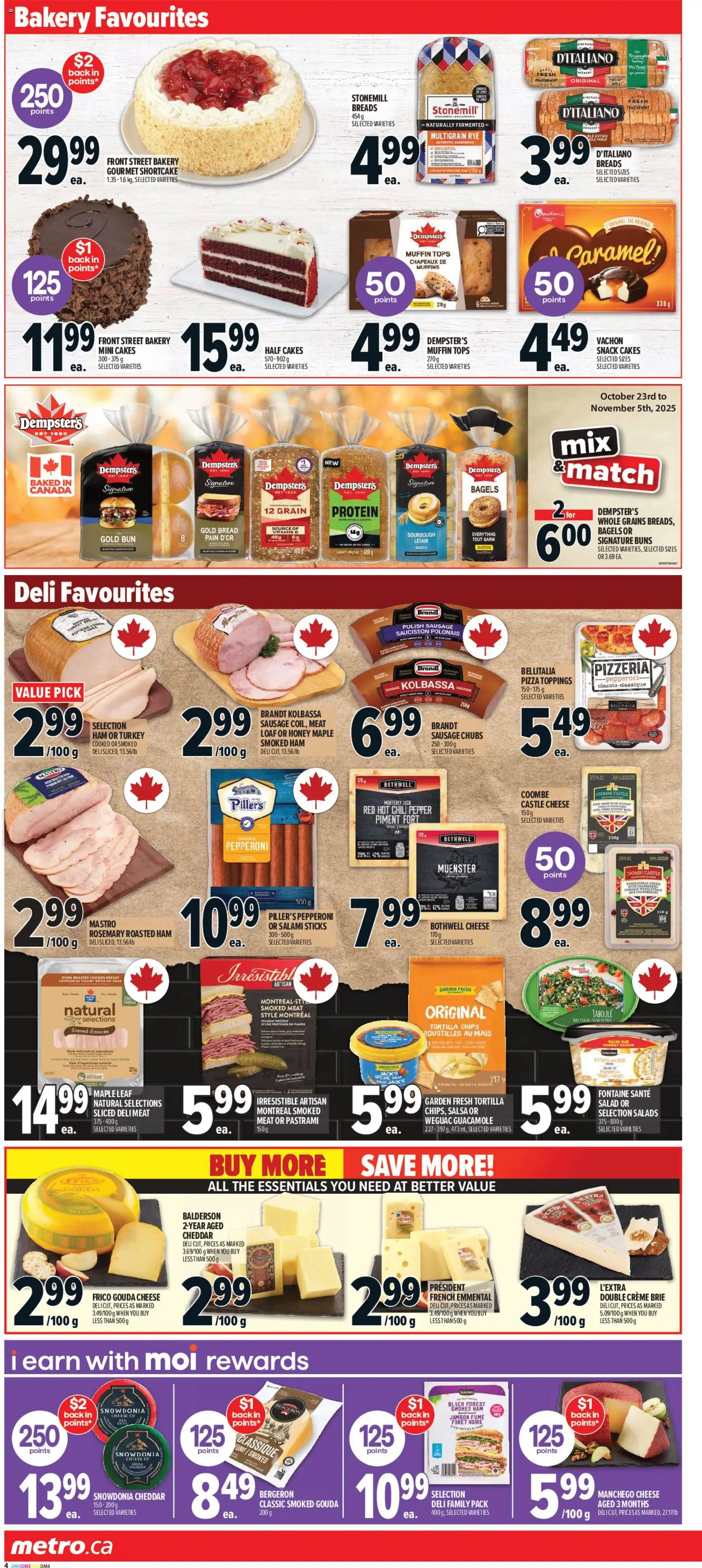 Metro flyer valid from 23.10.2025 | Page: 9 | Products: Salad, Oven, Bakery, Ham Metro flyer valid from 23.10.2025 | Page: 9 | Products: Salad, Oven, Bakery, Ham