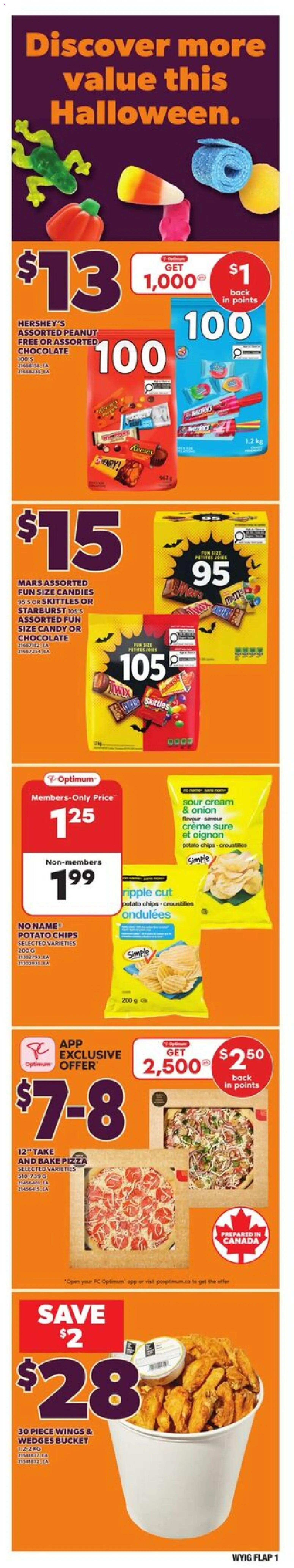 Loblaws flyer valid from 23.10.2025 | Page: 1 | Products: Sour cream, Candies, Chocolate, Pizza Loblaws flyer valid from 23.10.2025 | Page: 1 | Products: Sour cream, Candies, Chocolate, Pizza