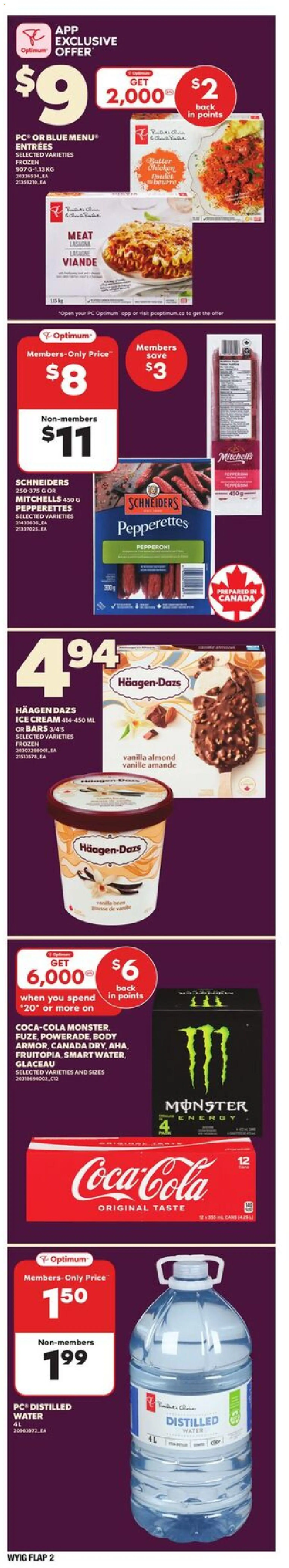 Loblaws flyer valid from 23.10.2025 | Page: 2 | Products: Cream, Ice cream, PC, Chicken Loblaws flyer valid from 23.10.2025 | Page: 2 | Products: Cream, Ice cream, PC, Chicken