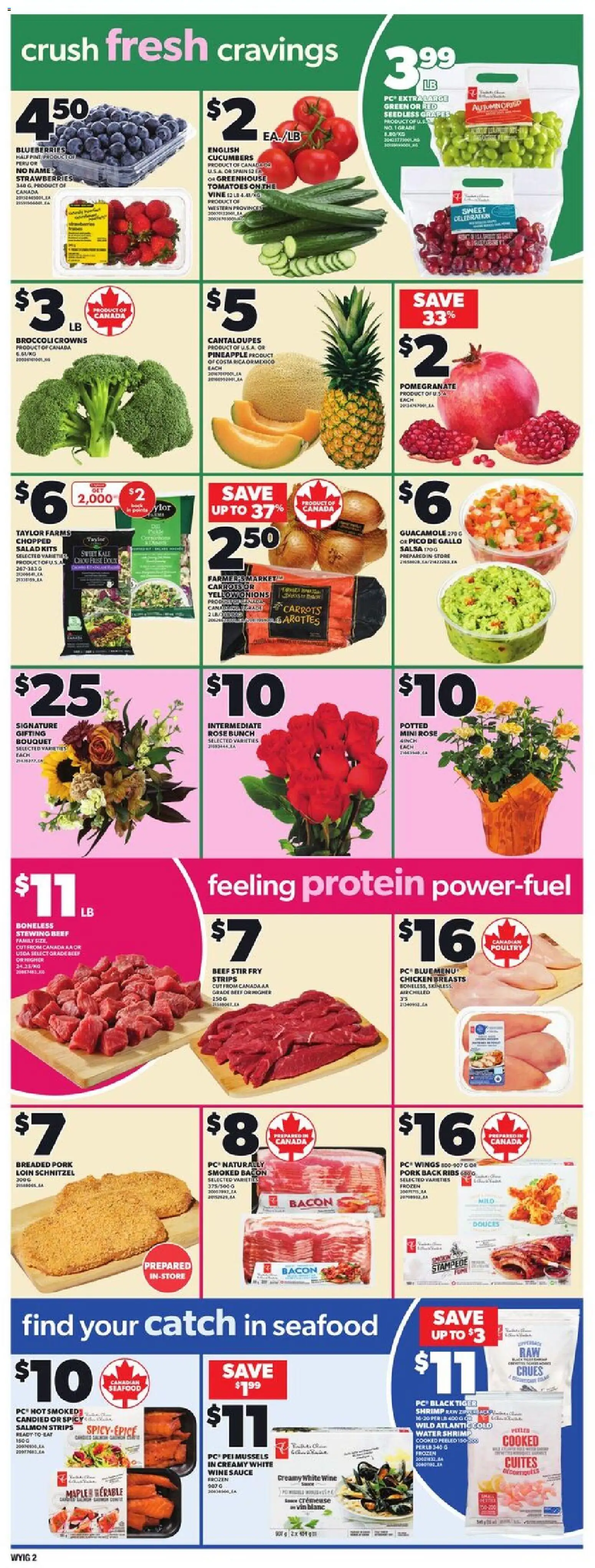 Loblaws flyer valid from 23.10.2025 | Page: 5 | Products: Beef, Cucumbers, Wine, Tomatoes Loblaws flyer valid from 23.10.2025 | Page: 5 | Products: Beef, Cucumbers, Wine, Tomatoes