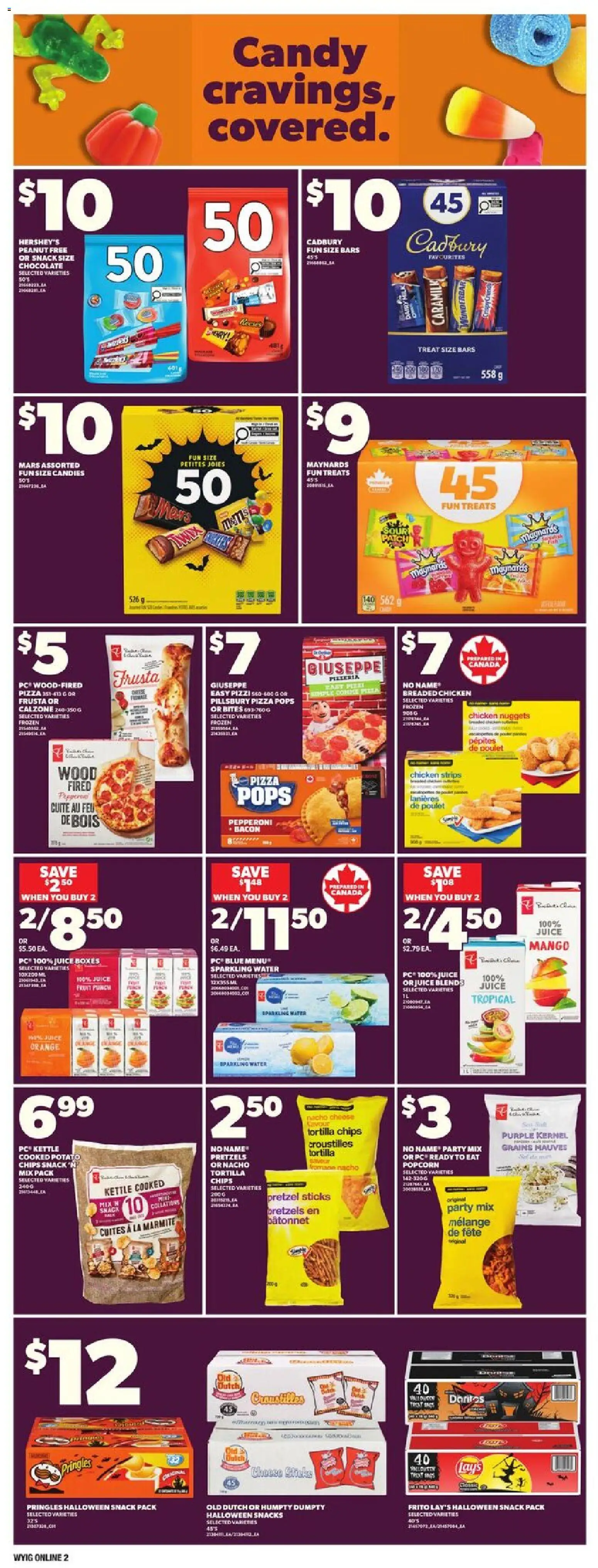 Loblaws flyer valid from 23.10.2025 | Page: 9 | Products: Candies, Cheese, Chocolate, Pizza Loblaws flyer valid from 23.10.2025 | Page: 9 | Products: Candies, Cheese, Chocolate, Pizza