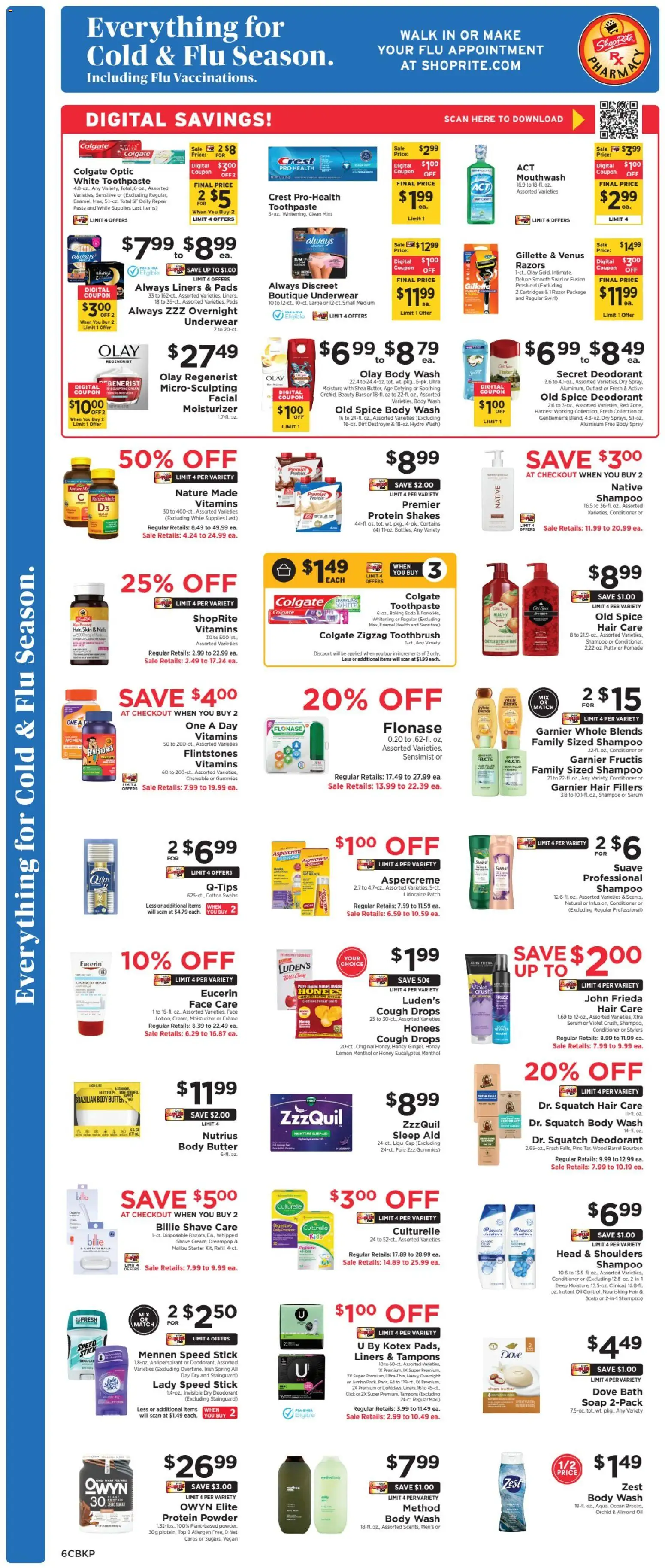 ShopRite Grand Opening - valid from 23.10.2025 | Page: 8 | Products: Protein Powder, Soap, Deodorant, Mouthwash ShopRite Grand Opening - valid from 23.10.2025 | Page: 8 | Products: Protein Powder, Soap, Deodorant, Mouthwash