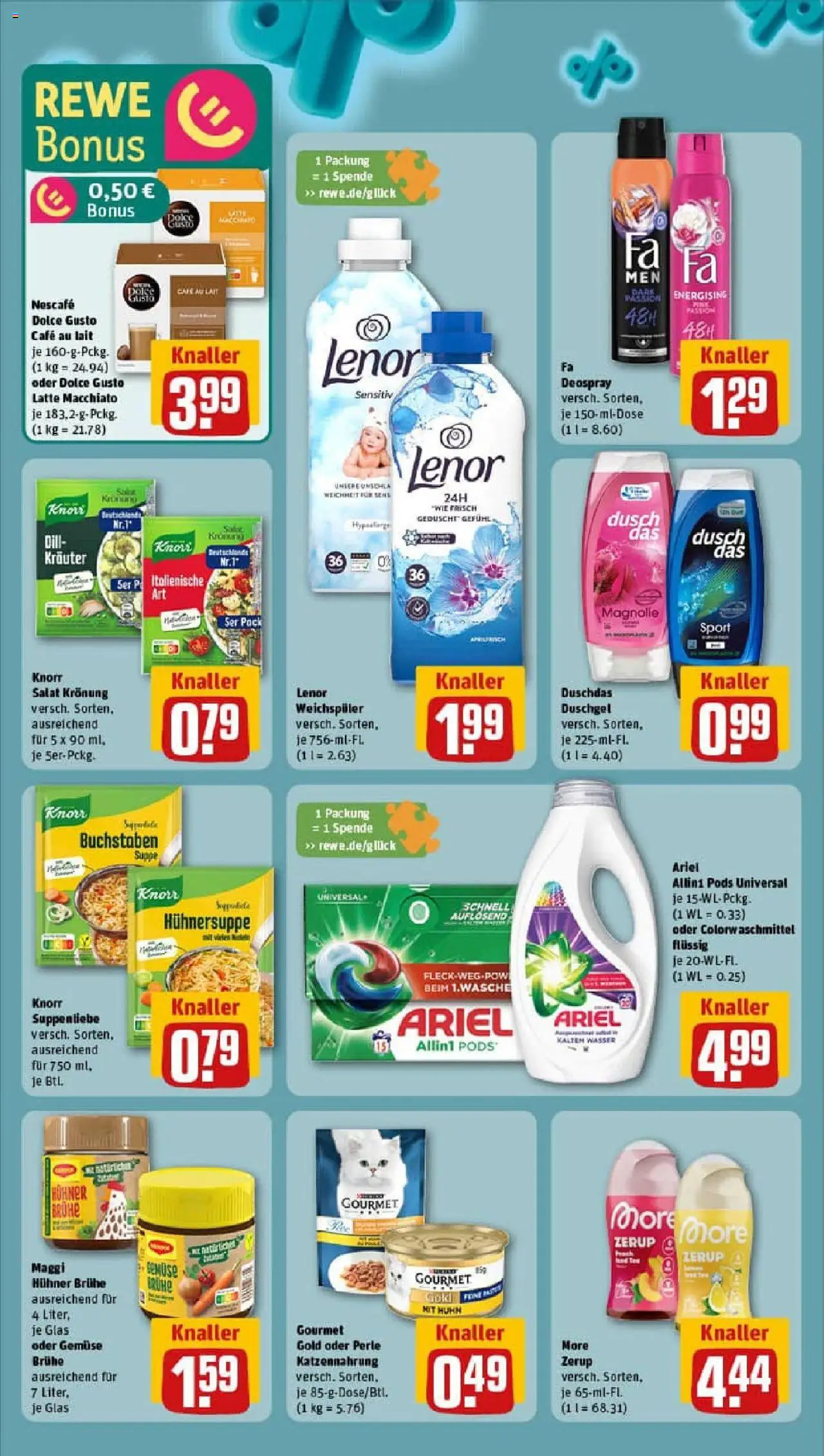 Rewe prospekt Kirchhain	 – gültig ab 28.09.2025 | Seite: 7 | Produkte: Lenor, Knorr, Deodorant, Weichspüler Rewe prospekt Kirchhain	 – gültig ab 28.09.2025 | Seite: 7 | Produkte: Lenor, Knorr, Deodorant, Weichspüler