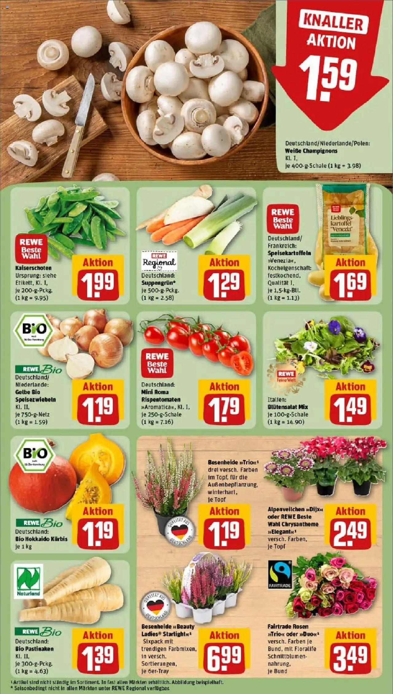 Rewe prospekt Kirchhain	 – gültig ab 28.09.2025 | Seite: 11 | Produkte: Champignons, Kürbis Rewe prospekt Kirchhain	 – gültig ab 28.09.2025 | Seite: 11 | Produkte: Champignons, Kürbis