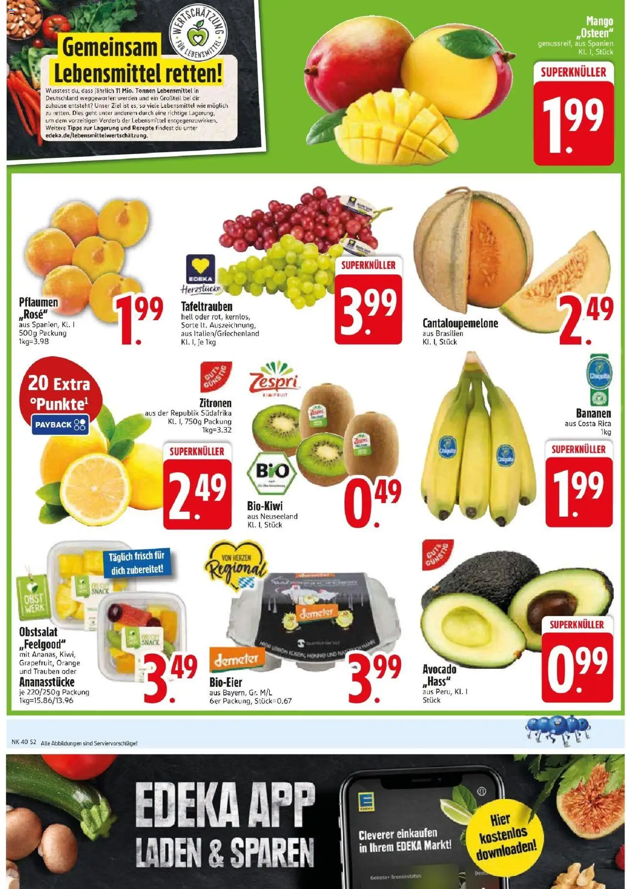 Edeka prospekt Haar – gültig ab 29.09.2025 | Seite: 2 | Produkte: Pflaumen, Obst, Mango, Zitronen Edeka prospekt Haar – gültig ab 29.09.2025 | Seite: 2 | Produkte: Pflaumen, Obst, Mango, Zitronen
