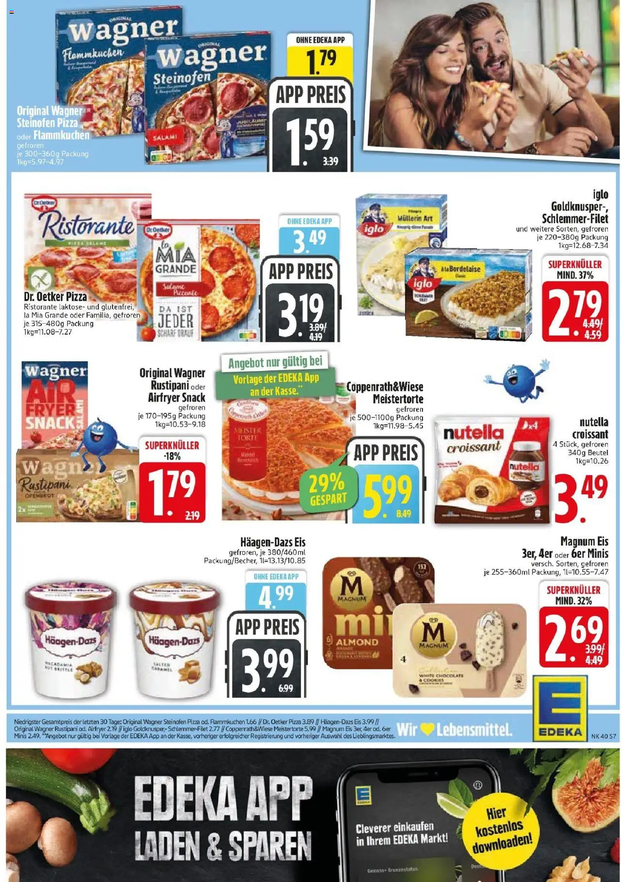 Edeka prospekt Haar – gültig ab 29.09.2025 | Seite: 7 | Produkte: Ristorante, Iglo, Croissant, Salami Edeka prospekt Haar – gültig ab 29.09.2025 | Seite: 7 | Produkte: Ristorante, Iglo, Croissant, Salami