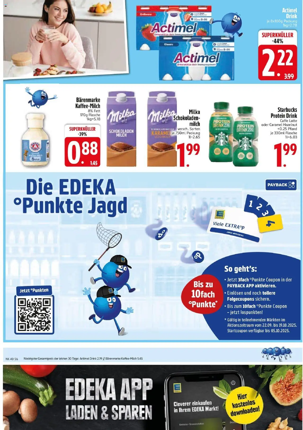 Edeka prospekt Haar – gültig ab 29.09.2025 | Seite: 6 | Produkte: Actimel, Milch, Starbucks, Milka Edeka prospekt Haar – gültig ab 29.09.2025 | Seite: 6 | Produkte: Actimel, Milch, Starbucks, Milka