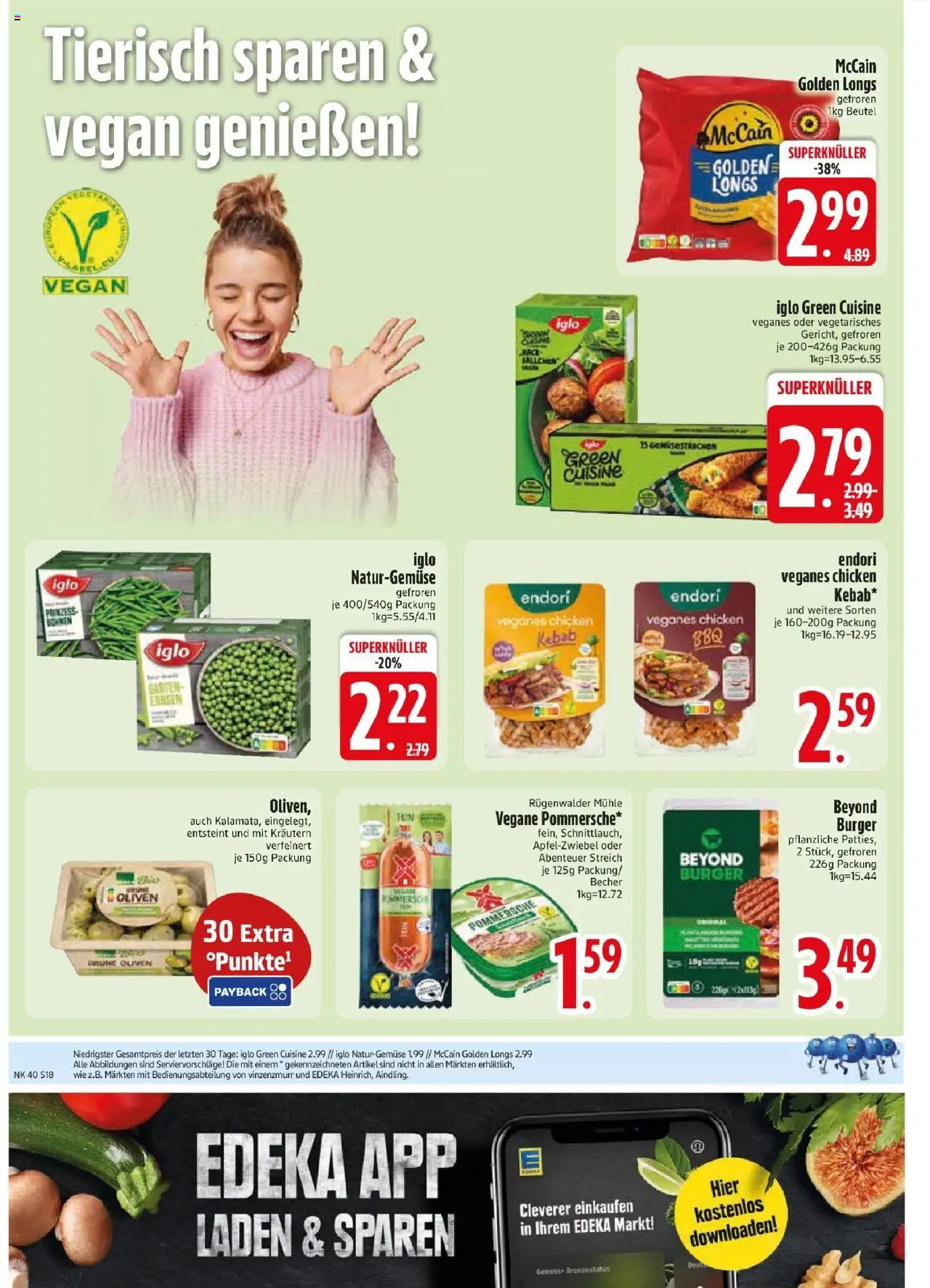 Edeka prospekt Haar – gültig ab 29.09.2025 | Seite: 18 | Produkte: Iglo, Burger, McCain, Erbsen Edeka prospekt Haar – gültig ab 29.09.2025 | Seite: 18 | Produkte: Iglo, Burger, McCain, Erbsen