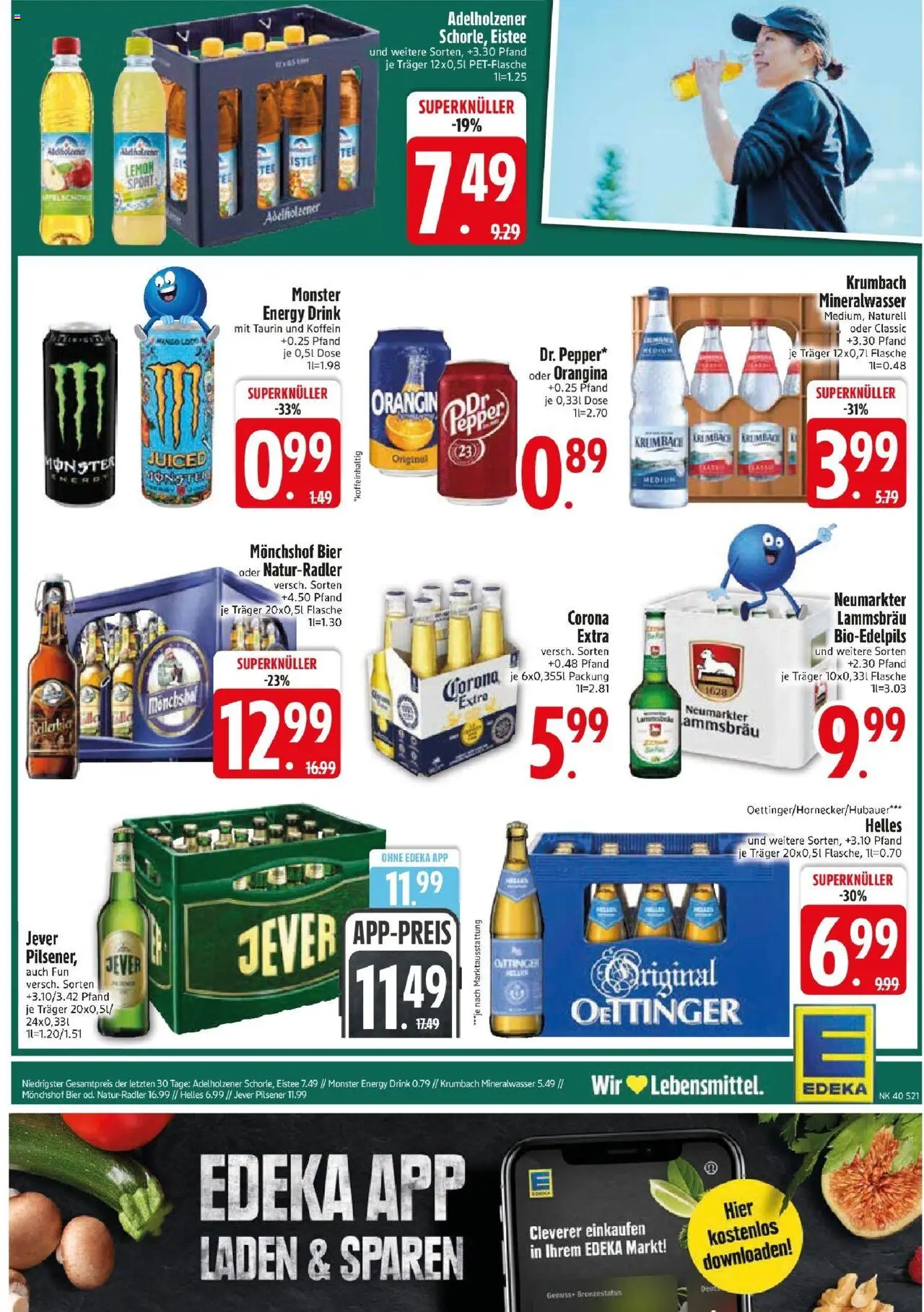 Edeka prospekt Haar – gültig ab 29.09.2025 | Seite: 21 | Produkte: Monchshof, Bier, Oettinger, Jever Edeka prospekt Haar – gültig ab 29.09.2025 | Seite: 21 | Produkte: Monchshof, Bier, Oettinger, Jever