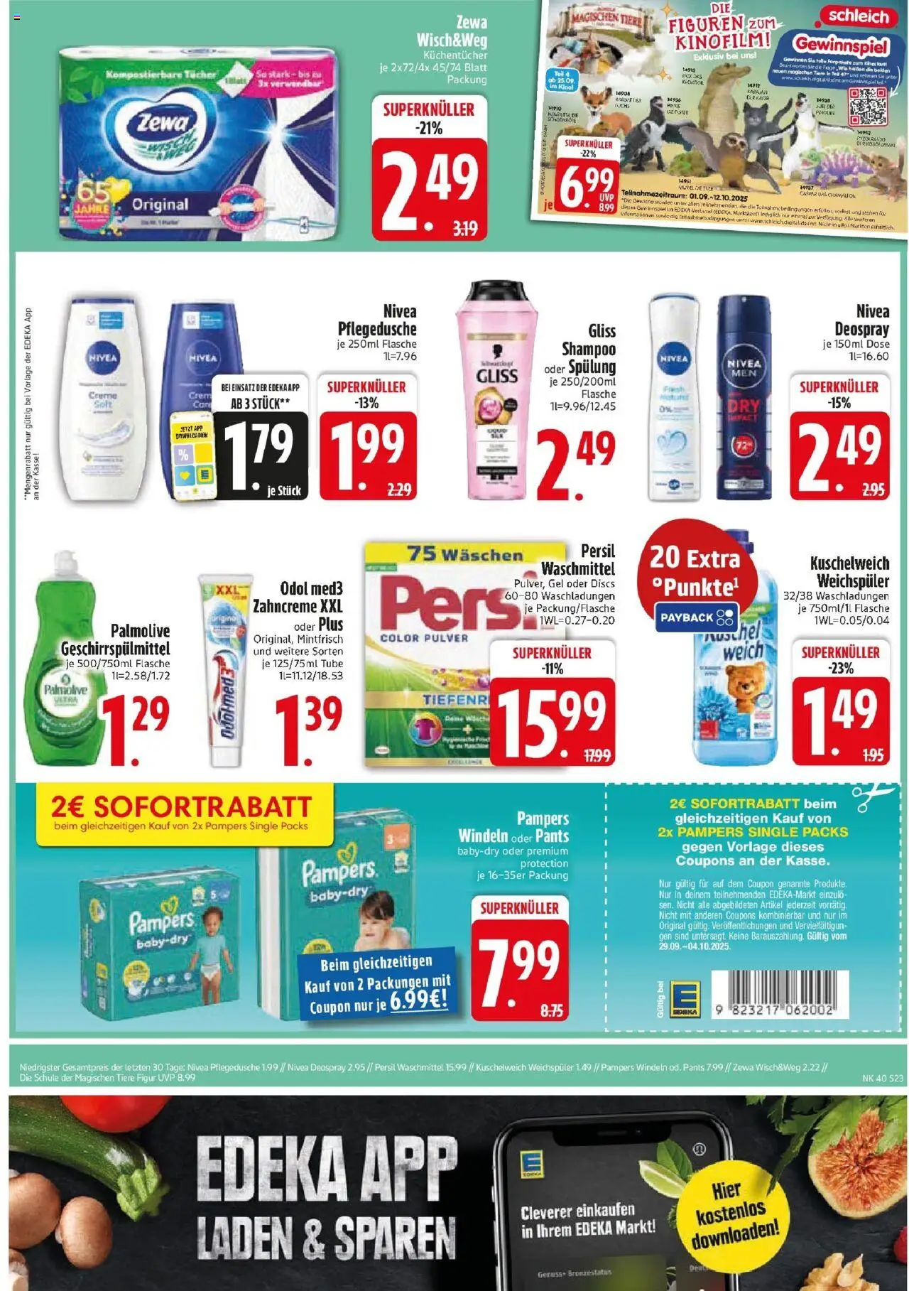 Edeka prospekt Haar – gültig ab 29.09.2025 | Seite: 23 | Produkte: Spülung, Creme, Waschmittel, Persil Edeka prospekt Haar – gültig ab 29.09.2025 | Seite: 23 | Produkte: Spülung, Creme, Waschmittel, Persil