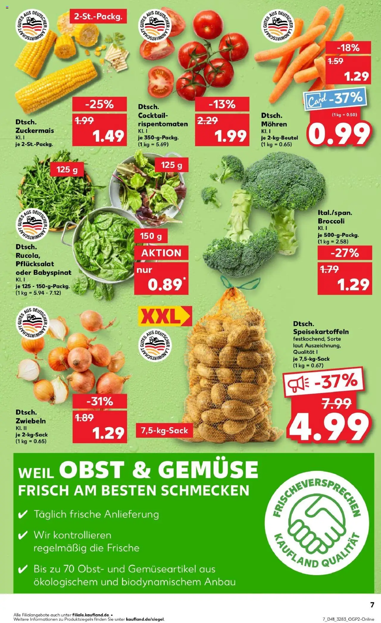 Kaufland prospekt Oranienburg	 – gültig ab 13.10.2025 | Seite: 7 | Produkte: Mohren, Zwiebeln, Gemüse, Obst Kaufland prospekt Oranienburg	 – gültig ab 13.10.2025 | Seite: 7 | Produkte: Mohren, Zwiebeln, Gemüse, Obst
