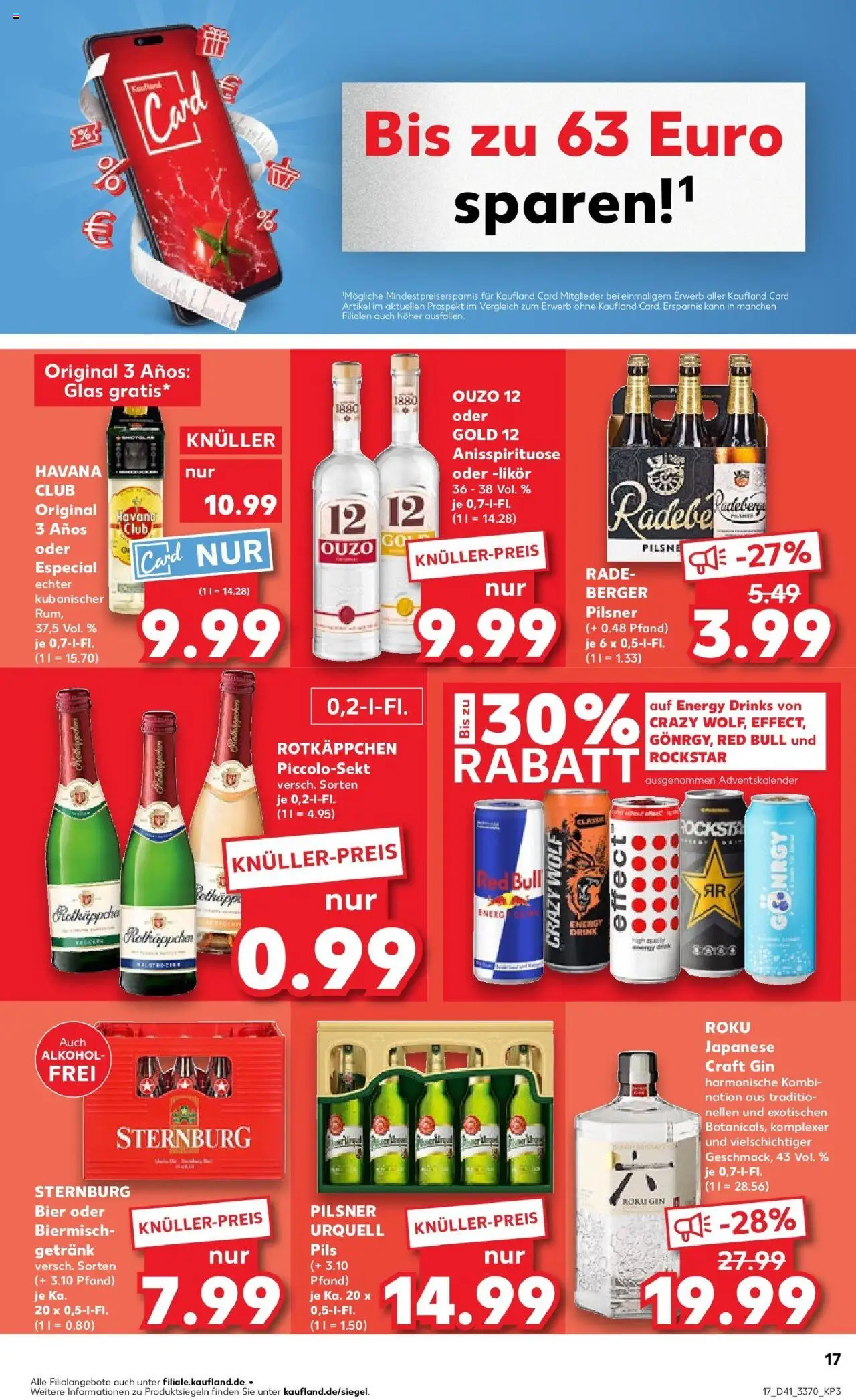 Kaufland prospekt Oranienburg	 – gültig ab 13.10.2025 | Seite: 17 | Produkte: Havana club, Ouzo, Likör, Gin Kaufland prospekt Oranienburg	 – gültig ab 13.10.2025 | Seite: 17 | Produkte: Havana club, Ouzo, Likör, Gin