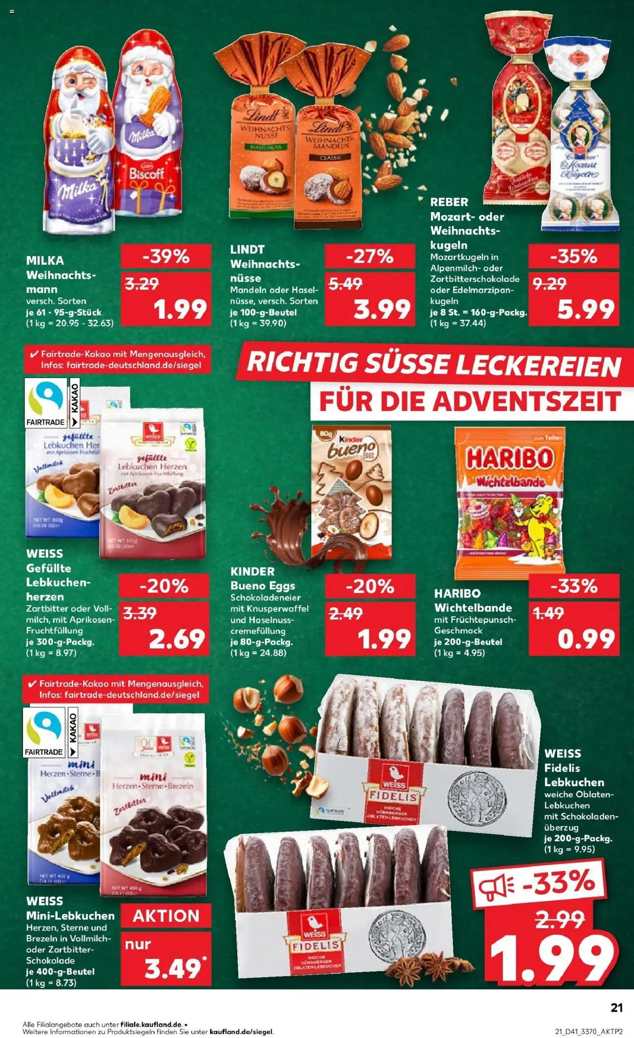 Kaufland prospekt Oranienburg	 – gültig ab 13.10.2025 | Seite: 21 | Produkte: Schokolade, Kinder bueno, Lindt, Nüsse Kaufland prospekt Oranienburg	 – gültig ab 13.10.2025 | Seite: 21 | Produkte: Schokolade, Kinder bueno, Lindt, Nüsse