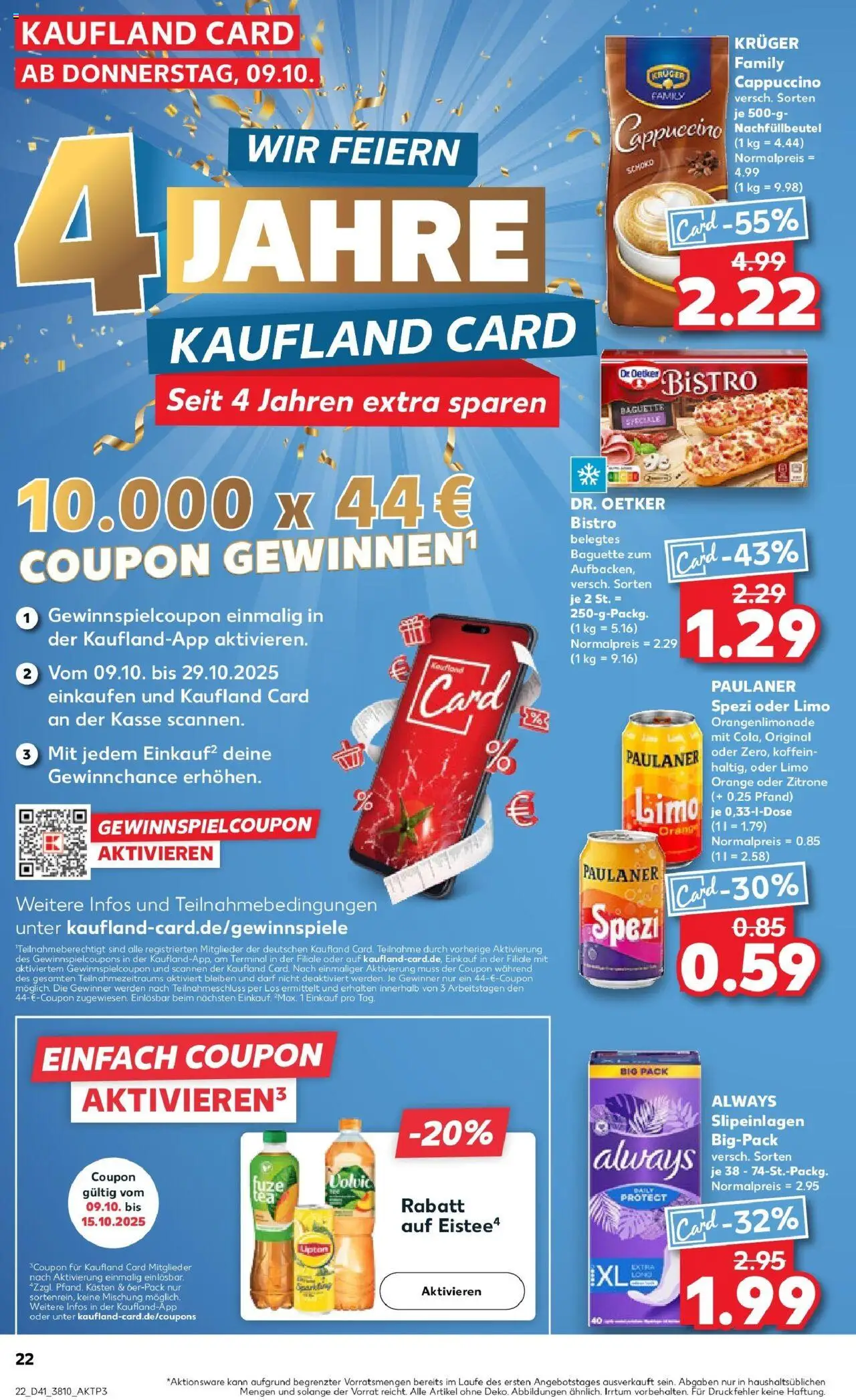Kaufland prospekt Oranienburg	 – gültig ab 13.10.2025 | Seite: 22 | Produkte: Paulaner spezi, Baguette, Volvic, Paulaner Kaufland prospekt Oranienburg	 – gültig ab 13.10.2025 | Seite: 22 | Produkte: Paulaner spezi, Baguette, Volvic, Paulaner