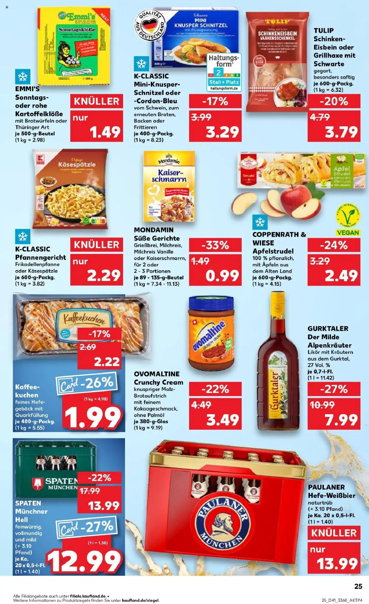Kaufland prospekt Oranienburg	 – gültig ab 13.10.2025 | Seite: 25 | Produkte: Ovomaltine, Kaffee, Likör, Äpfel Kaufland prospekt Oranienburg	 – gültig ab 13.10.2025 | Seite: 25 | Produkte: Ovomaltine, Kaffee, Likör, Äpfel